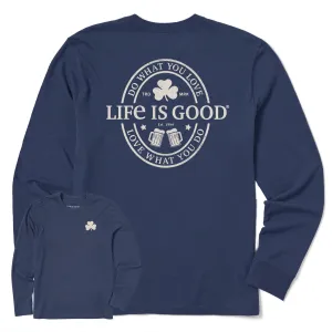 Men's Manifesto DWYL Clover Pints Long Sleeve Crusher Tee Life is Good