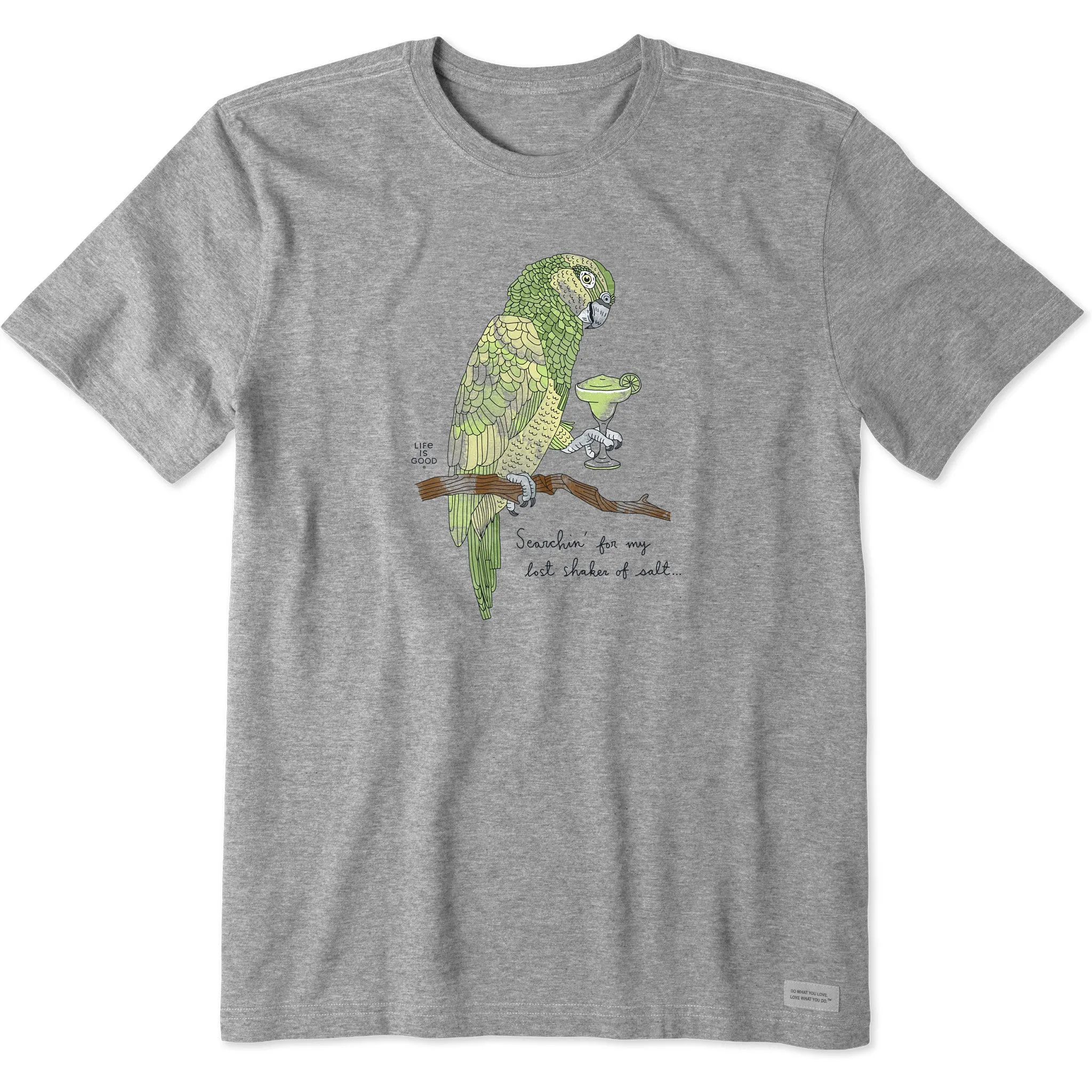 Men's Margarita Parrot Short Sleeve Crusher Tee Life is Good