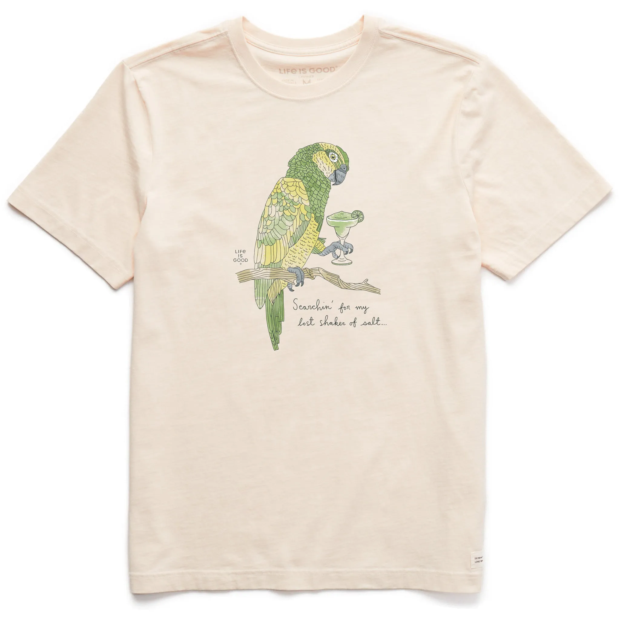 Men's Margarita Parrot Short Sleeve Crusher Tee Life is Good