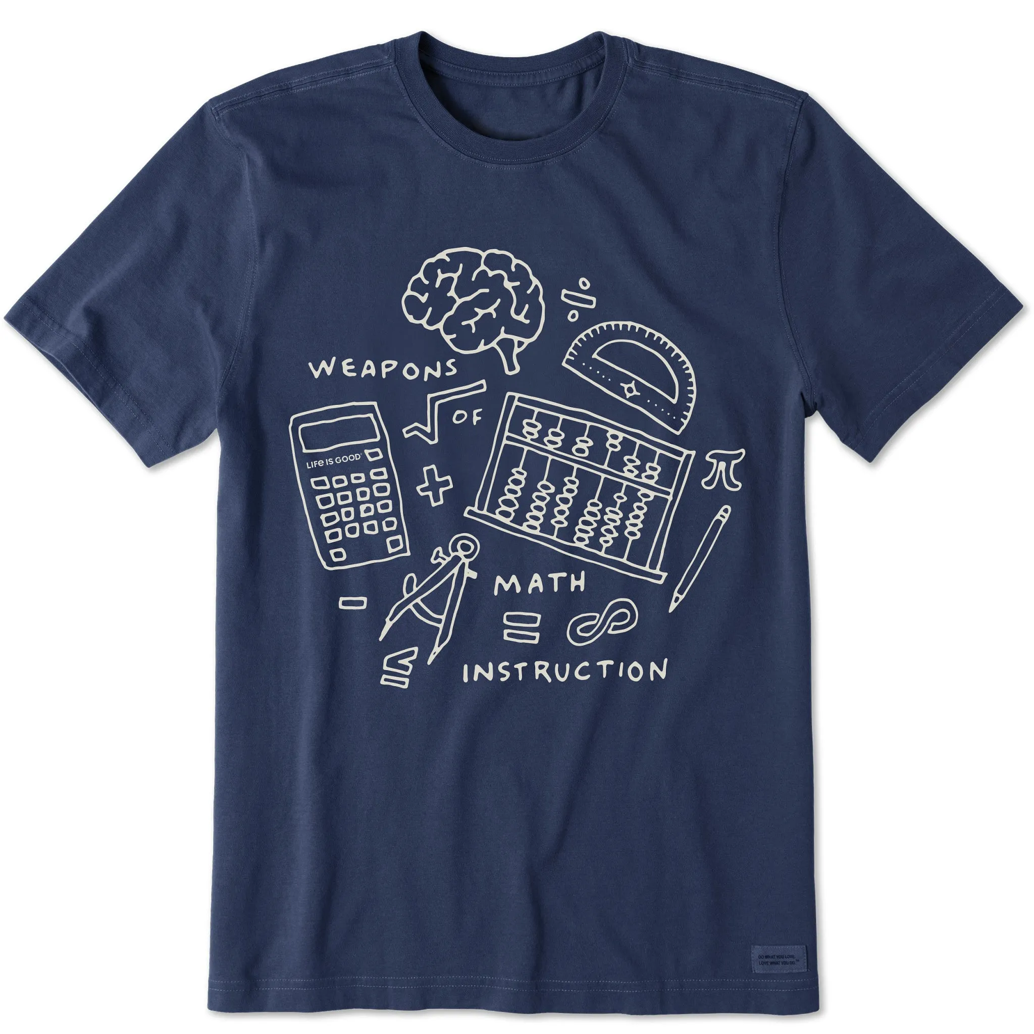 Men's Math Instruction Short Sleeve Tee Life is Good