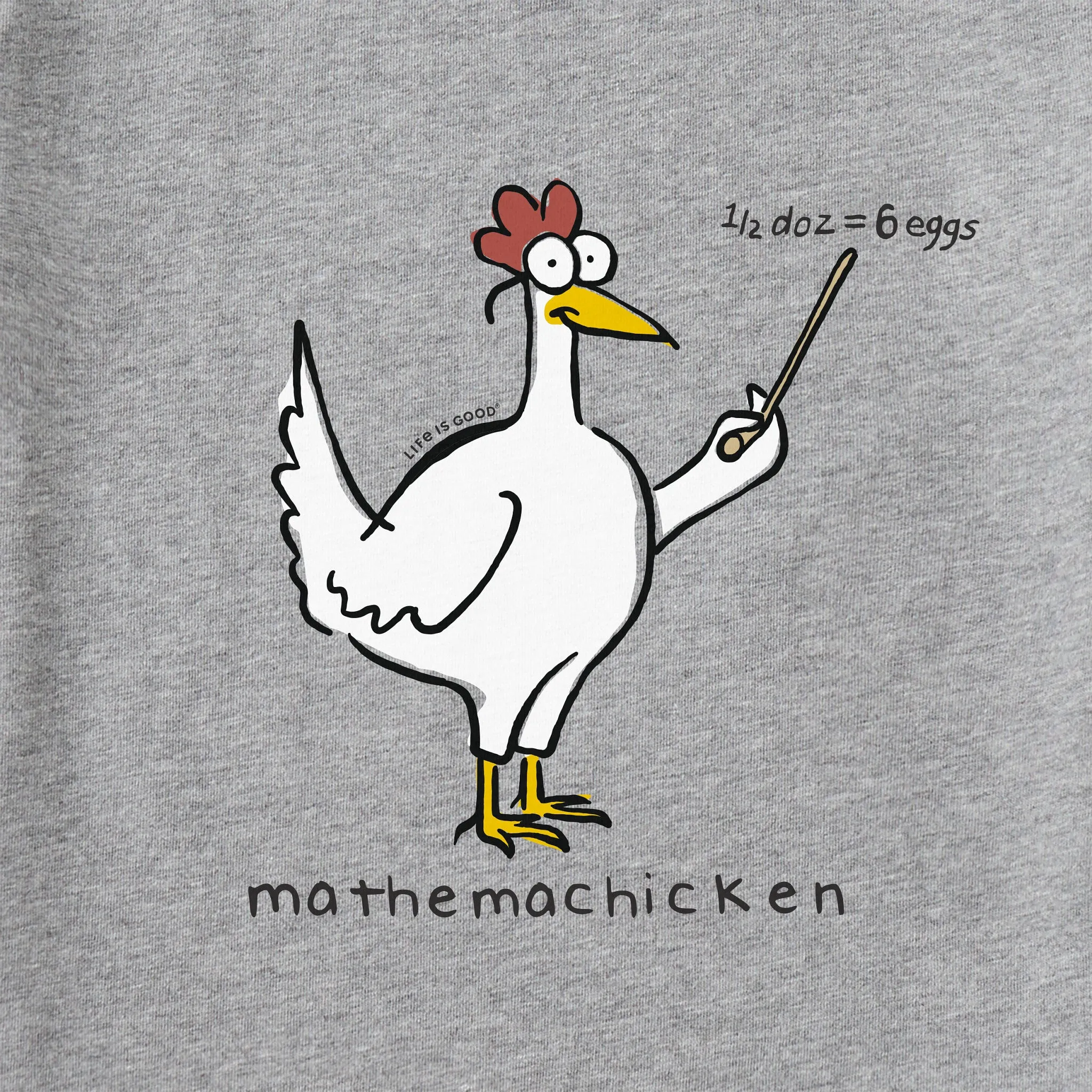 Men's Mathemachicken Short Sleeve Crusher Tee Life is Good