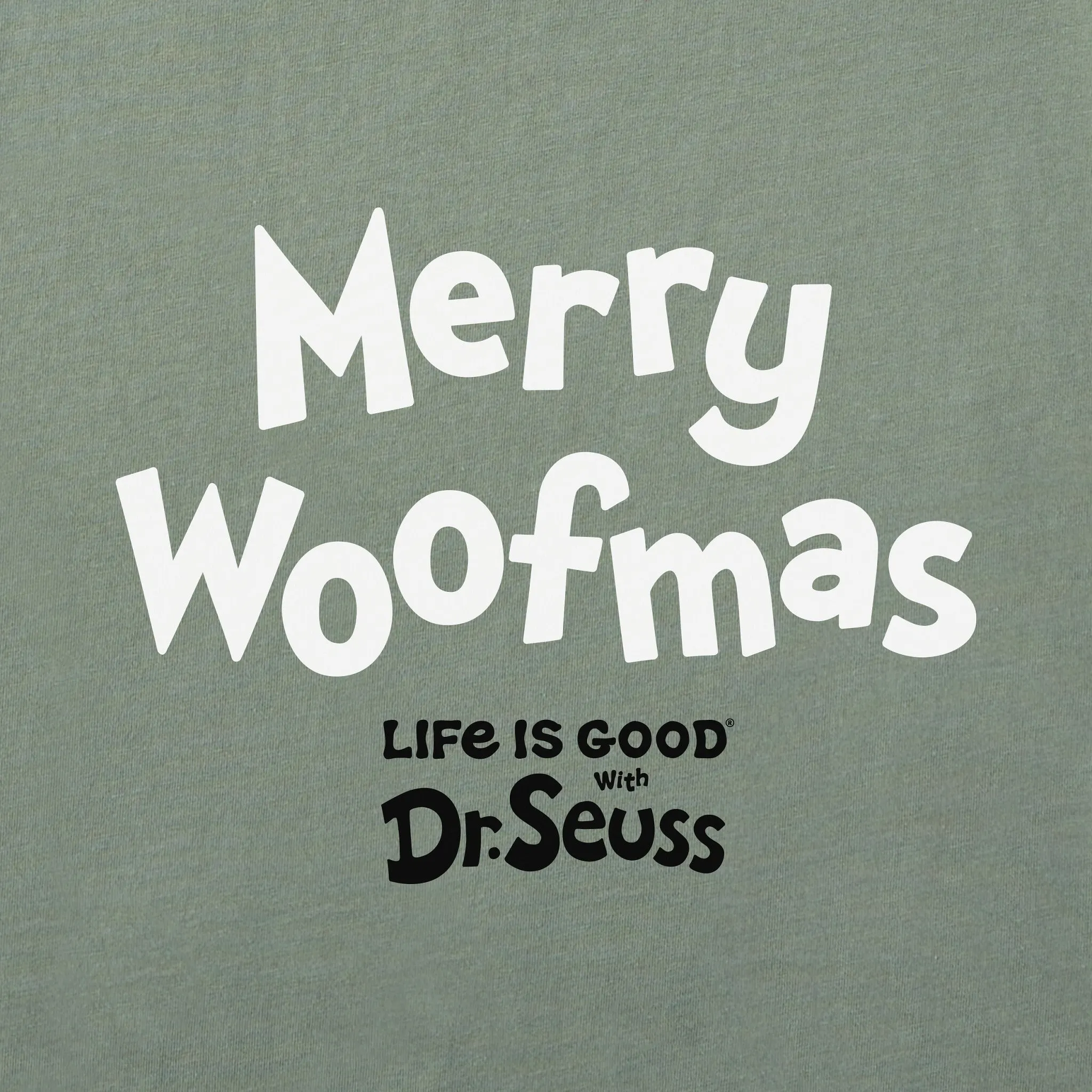 Men's Max Merry Woofmas Long Sleeve Crusher Tee Life is Good