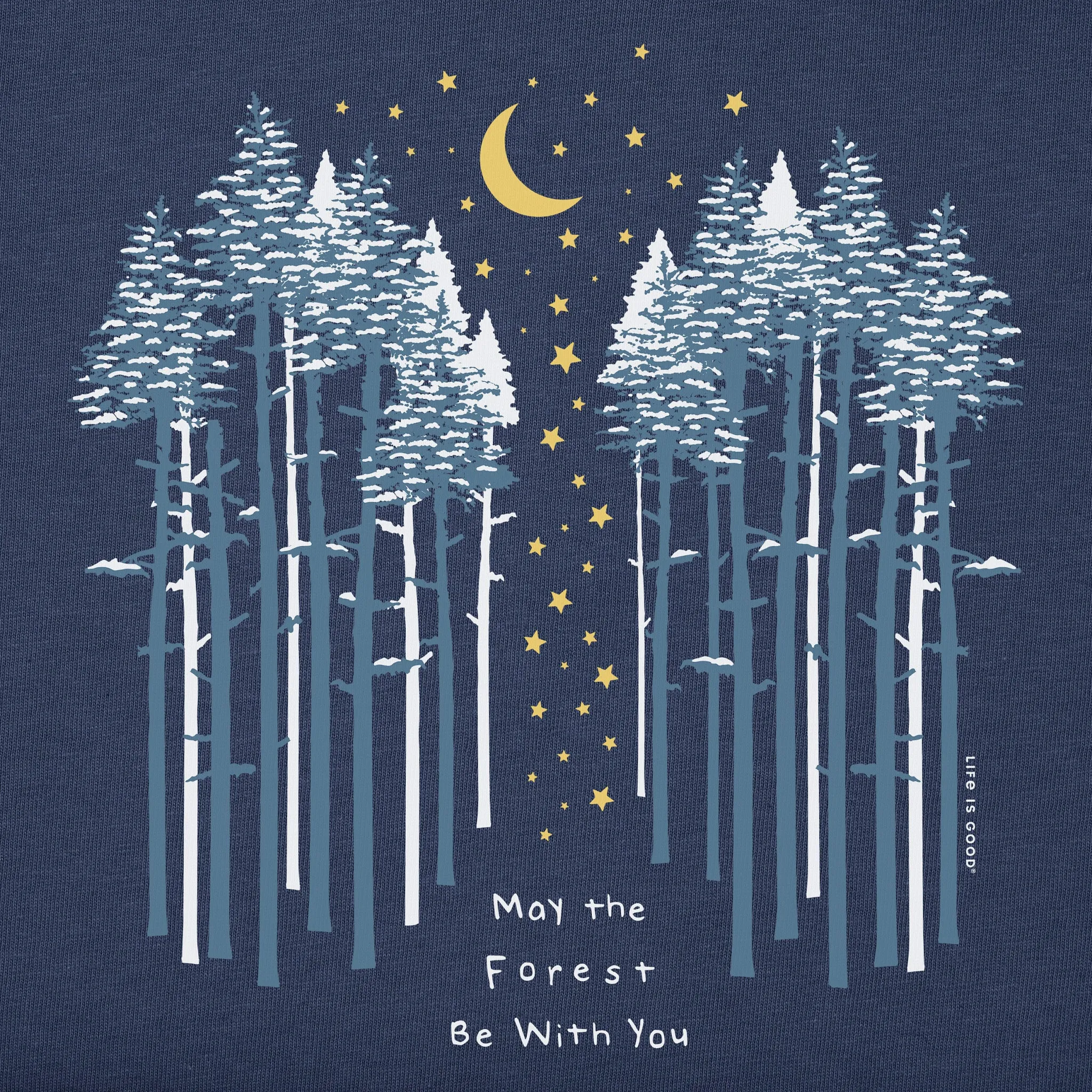 Men's May the Wintery Forest Be With You Long Sleeve Crusher Tee Life is Good
