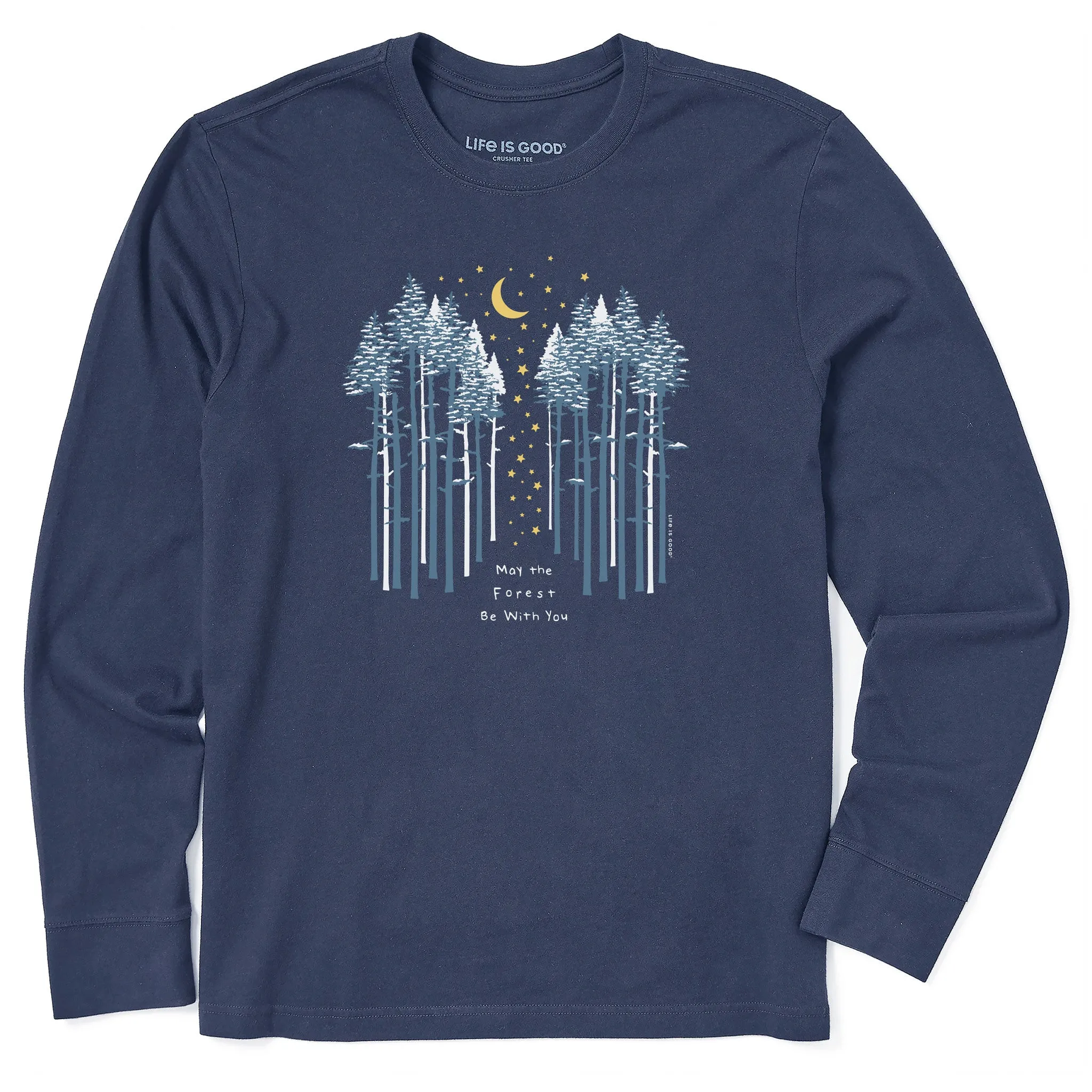 Men's May the Wintery Forest Be With You Long Sleeve Crusher Tee Life is Good