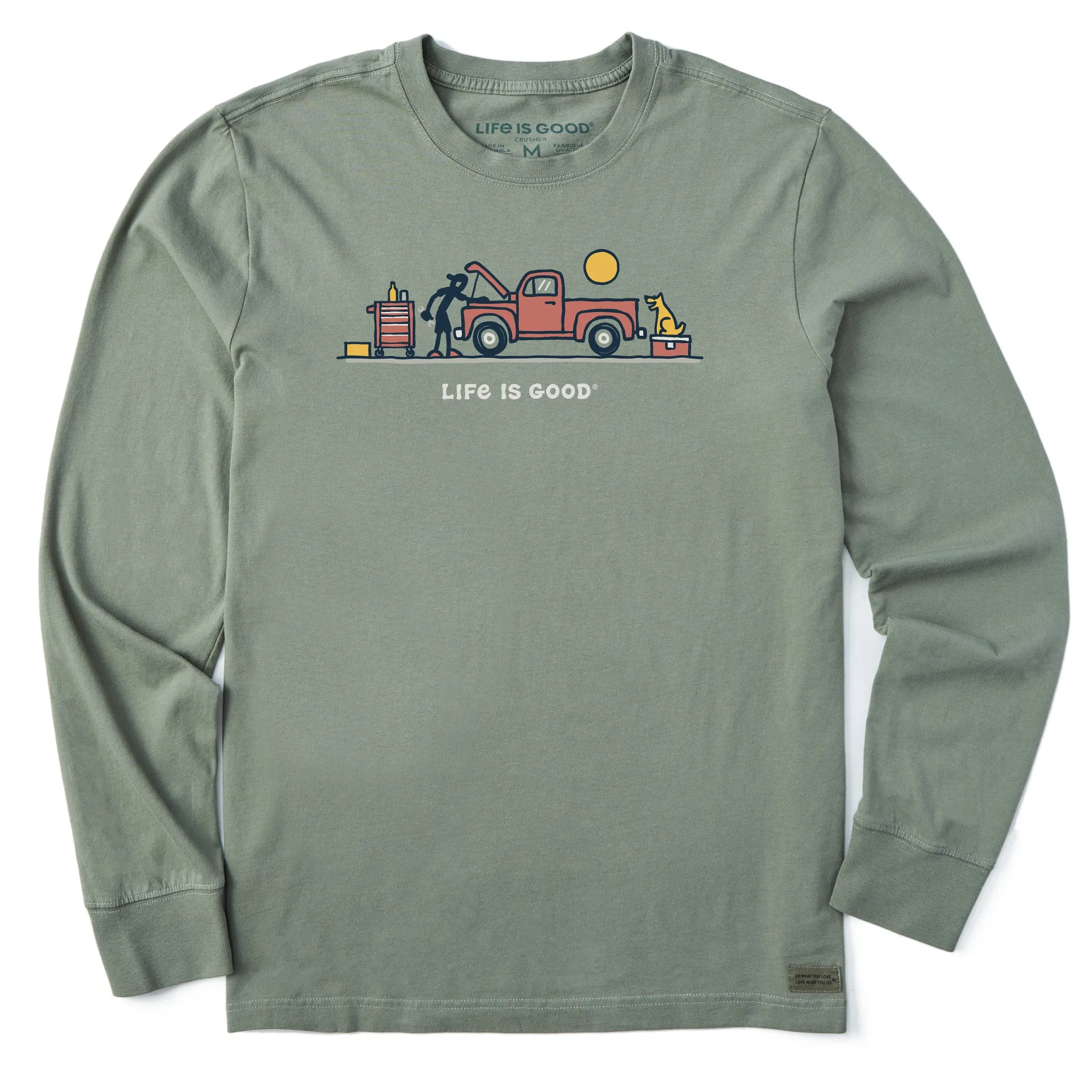 Men's Mechanic Vista Long Sleeve Crusher Tee Life is Good