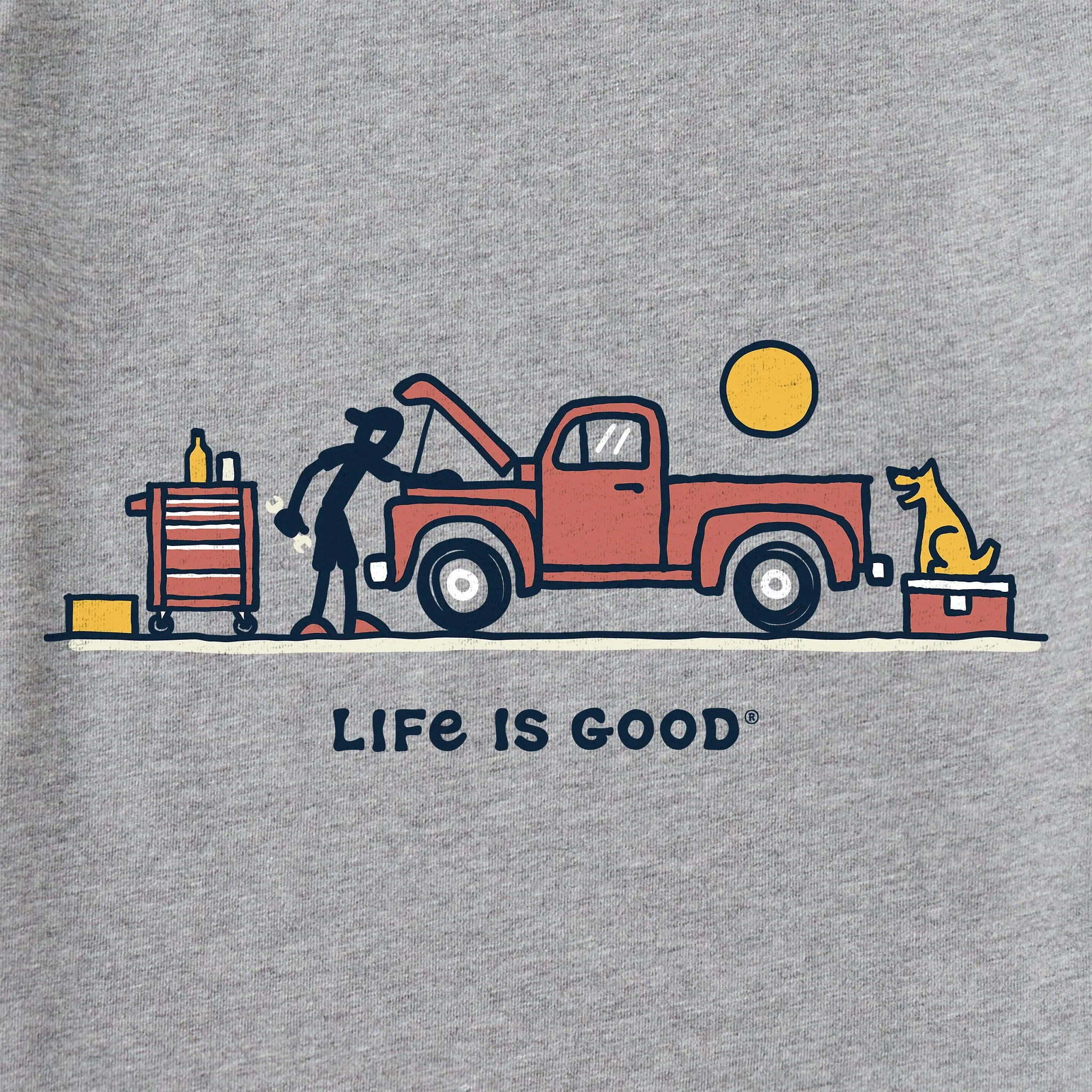 Men's Mechanic Vista Short Sleeve Crusher Tee Life is Good