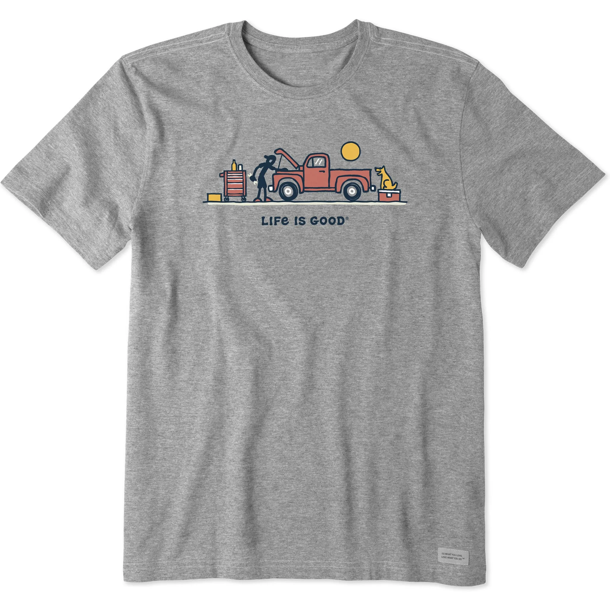 Men's Mechanic Vista Short Sleeve Crusher Tee Life is Good