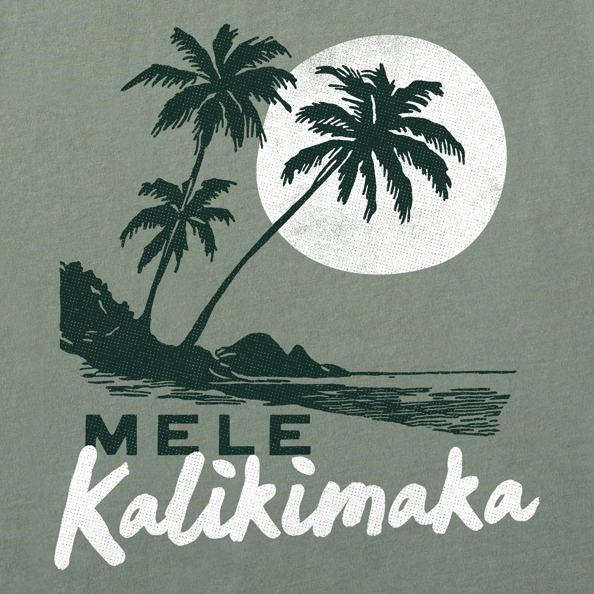 Men's Mele Kalikimaka Palms Short Sleeve Crusher Tee Life is Good