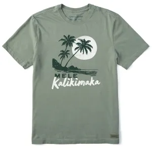 Men's Mele Kalikimaka Palms Short Sleeve Crusher Tee Life is Good