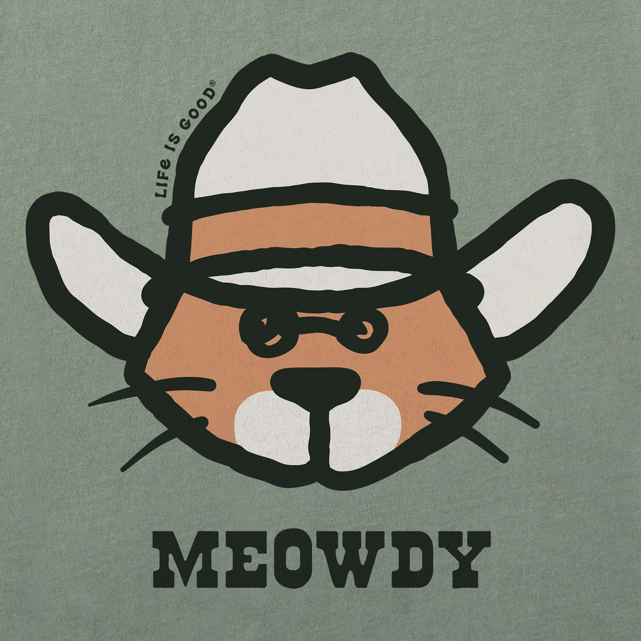 Men's Meowdy Al Short Sleeve Crusher Tee Life is Good
