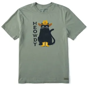 Men's Meowdy Cowboy Cat Short Sleeve Crusher Tee Life is Good