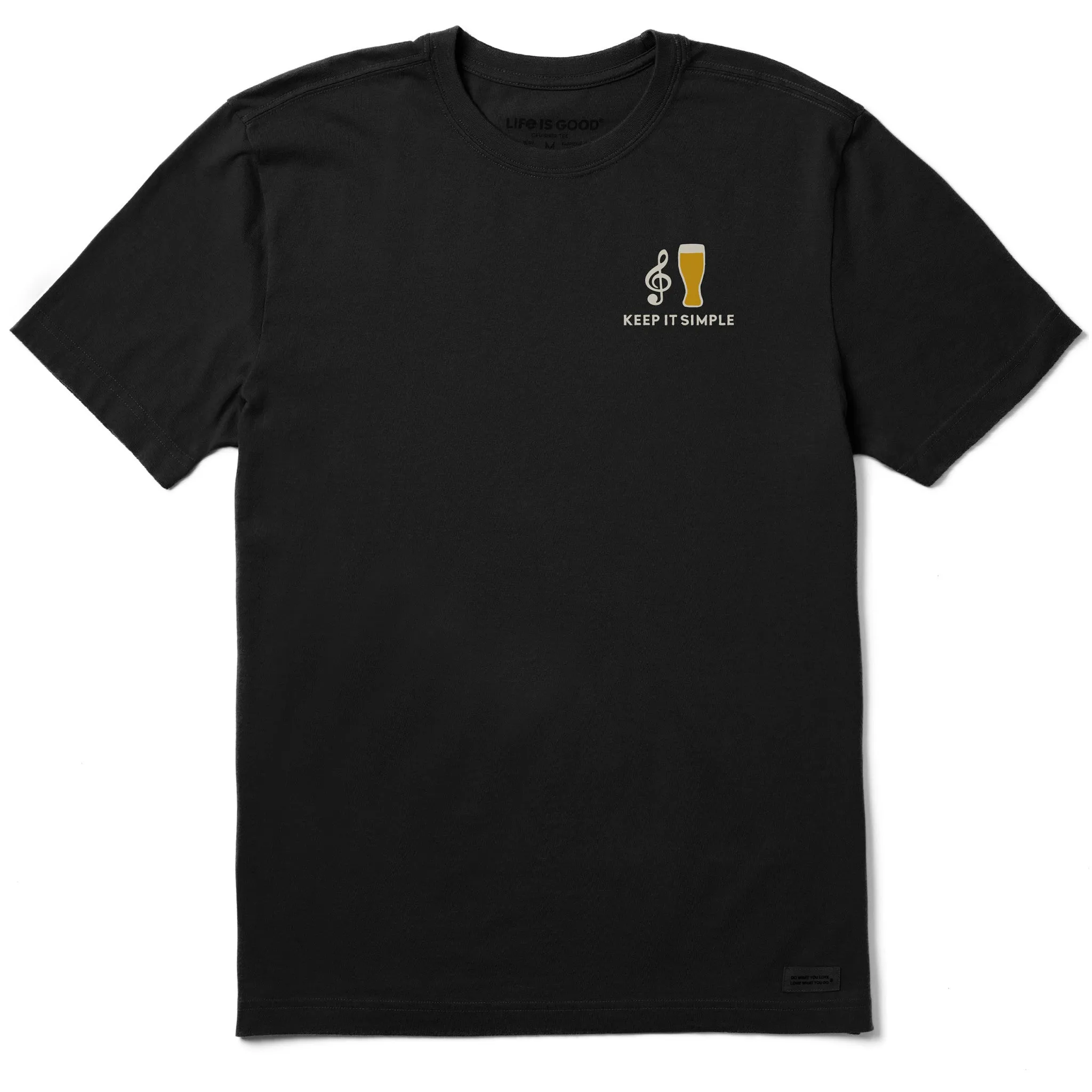 Men's Mini Music Beer Short Sleeve Tee Life is Good