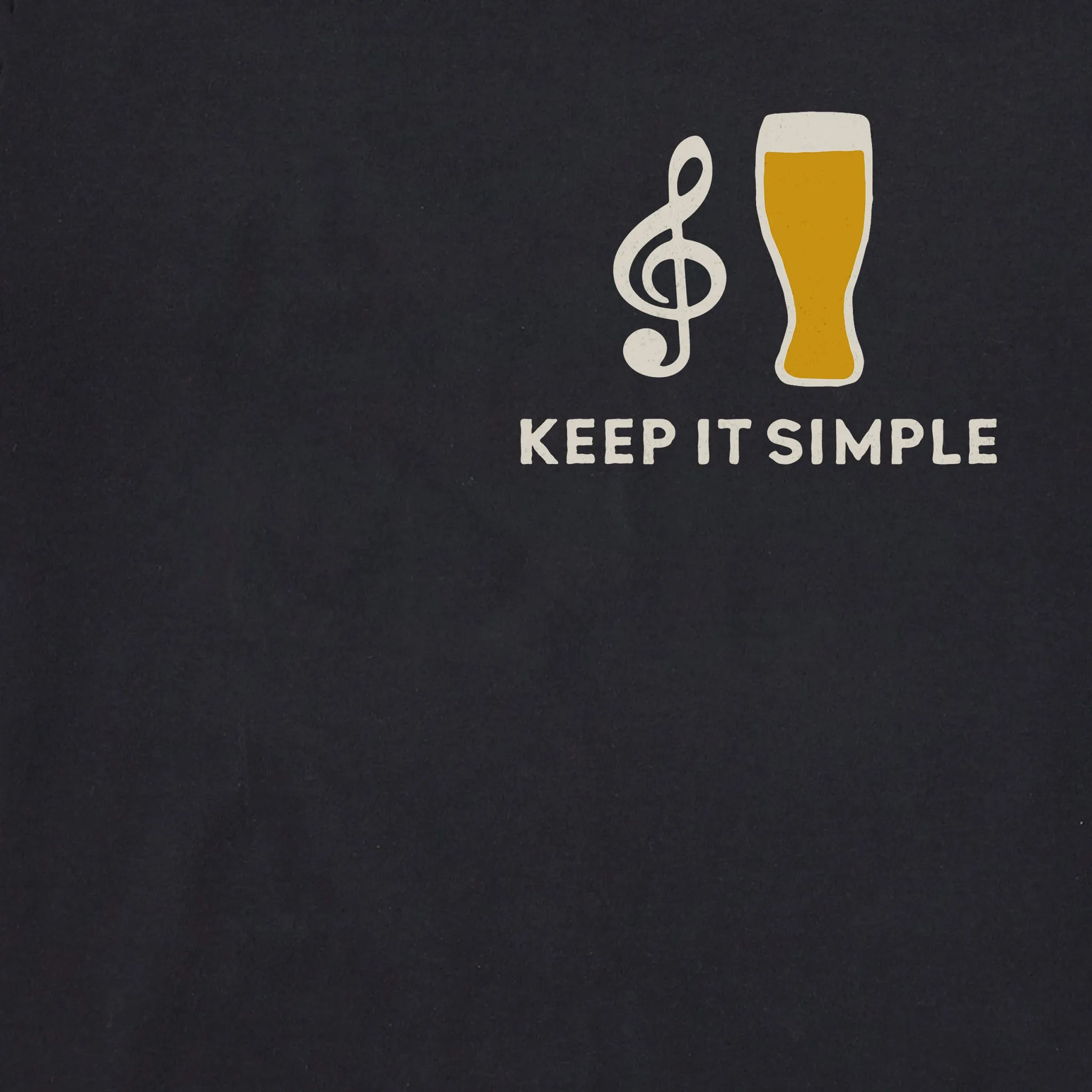 Men's Mini Music Beer Short Sleeve Tee Life is Good