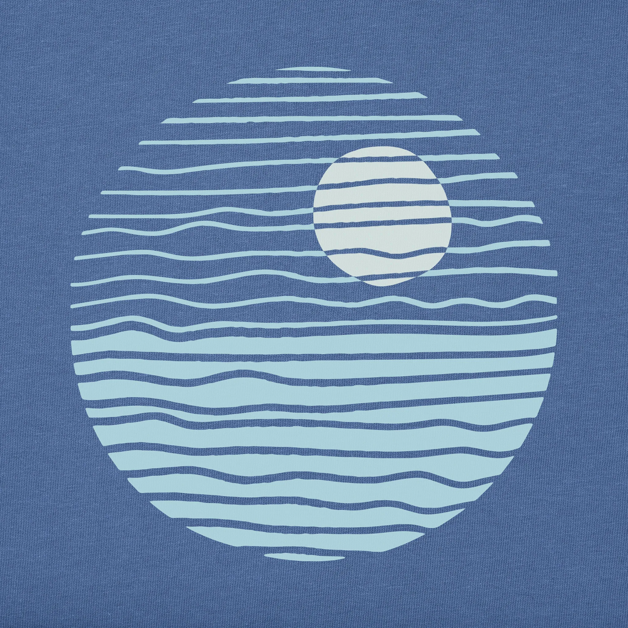 Men's Minimal Round Sunset Short Sleeve Tee Life is Good