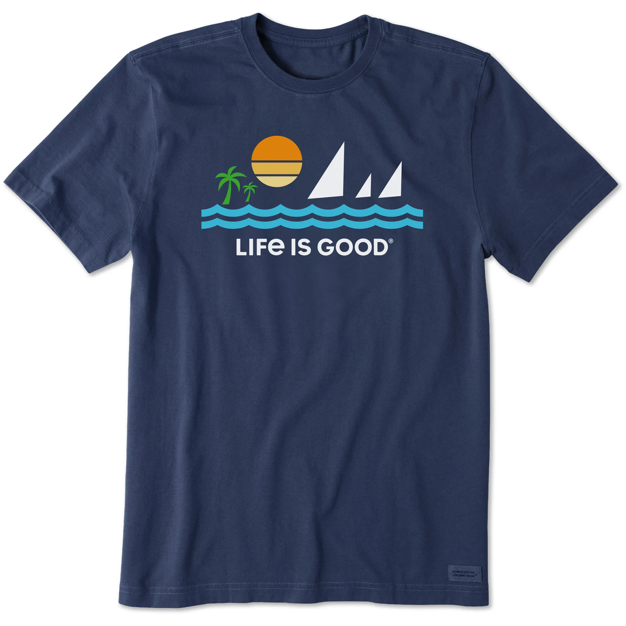 Men's Minimalist Beach Short Sleeve Tee Life is Good