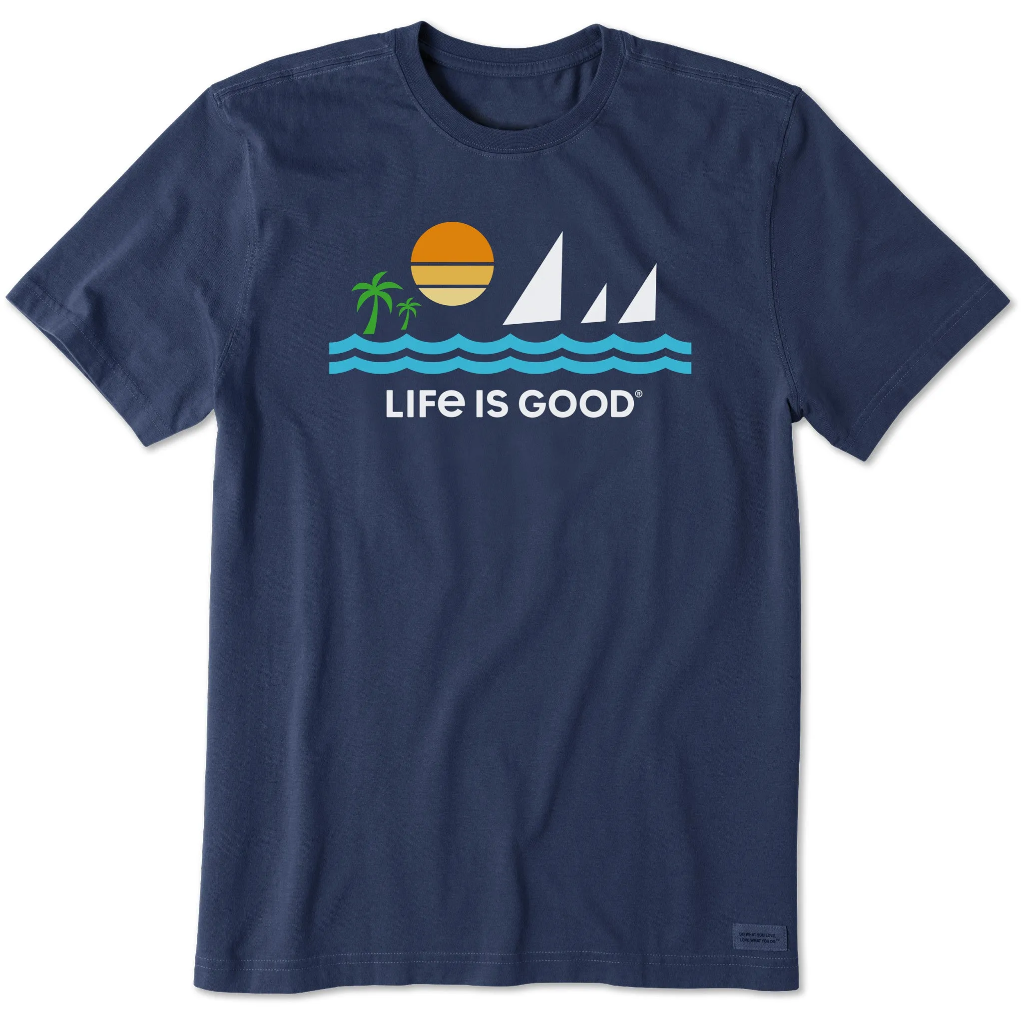 Men's Minimalist Beach Short Sleeve Tee Life is Good
