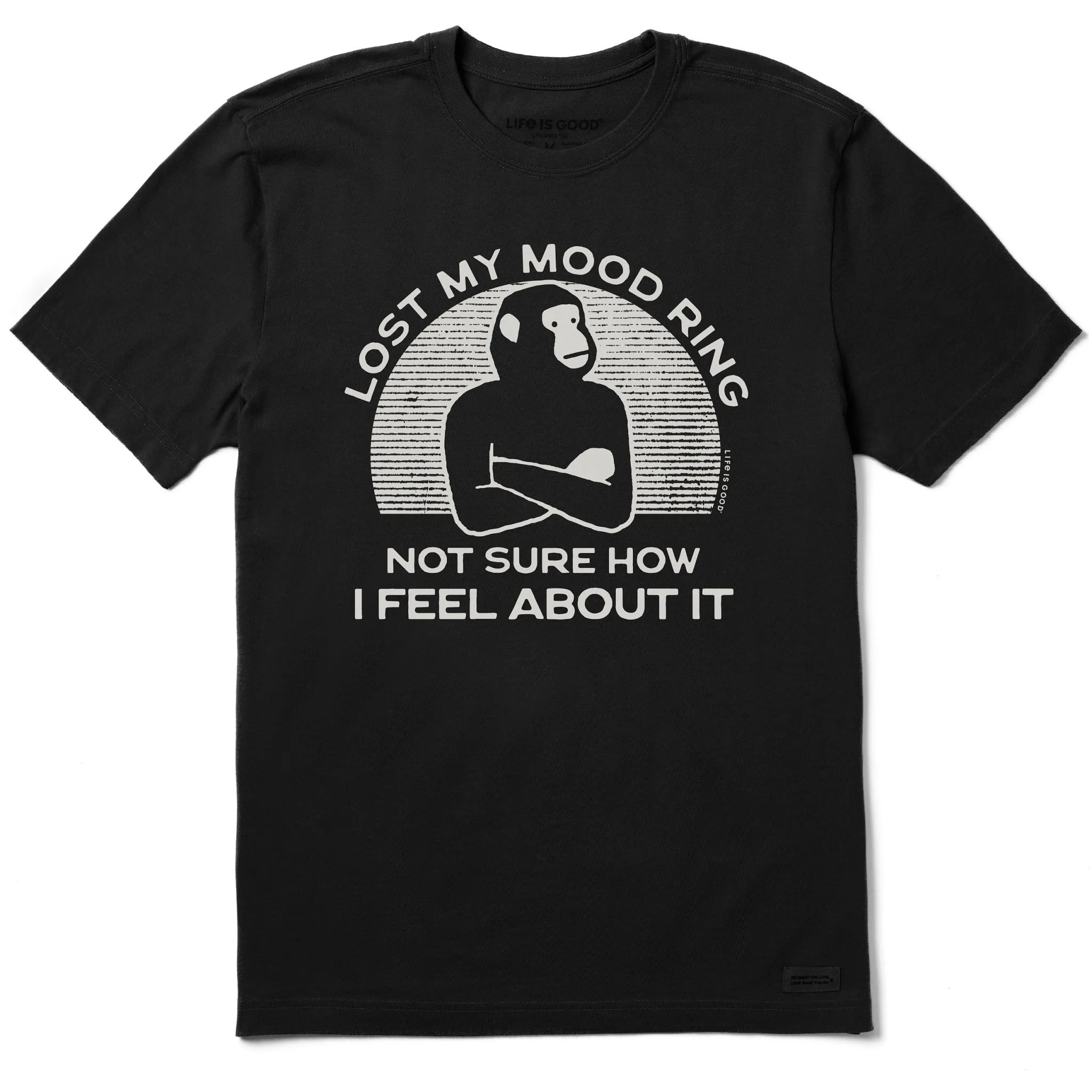 Men's Mood Ring Monkey Short Sleeve Crusher Tee Life is Good