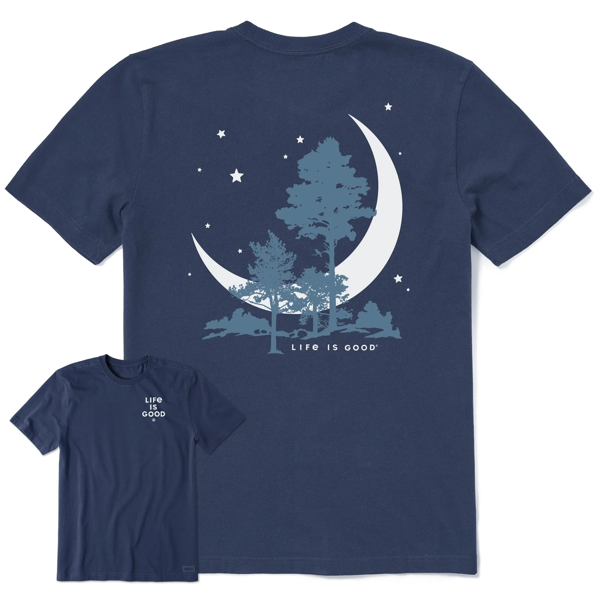 Men's Moonlight Trees Short Sleeve Tee Life is Good