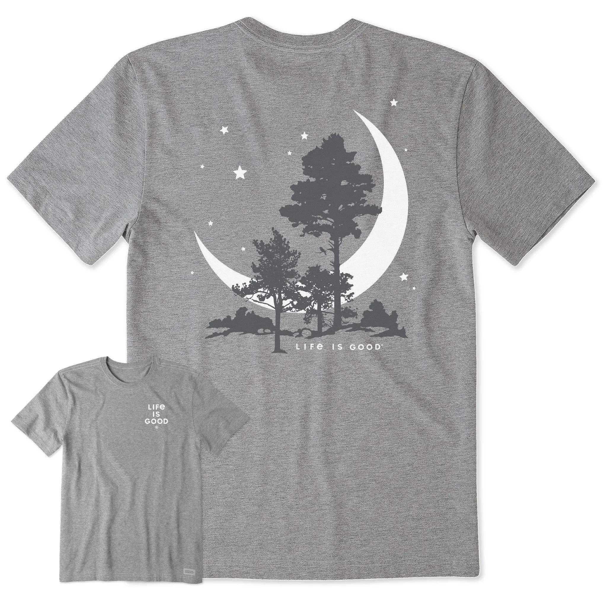 Men's Moonlight Trees Short Sleeve Tee Life is Good