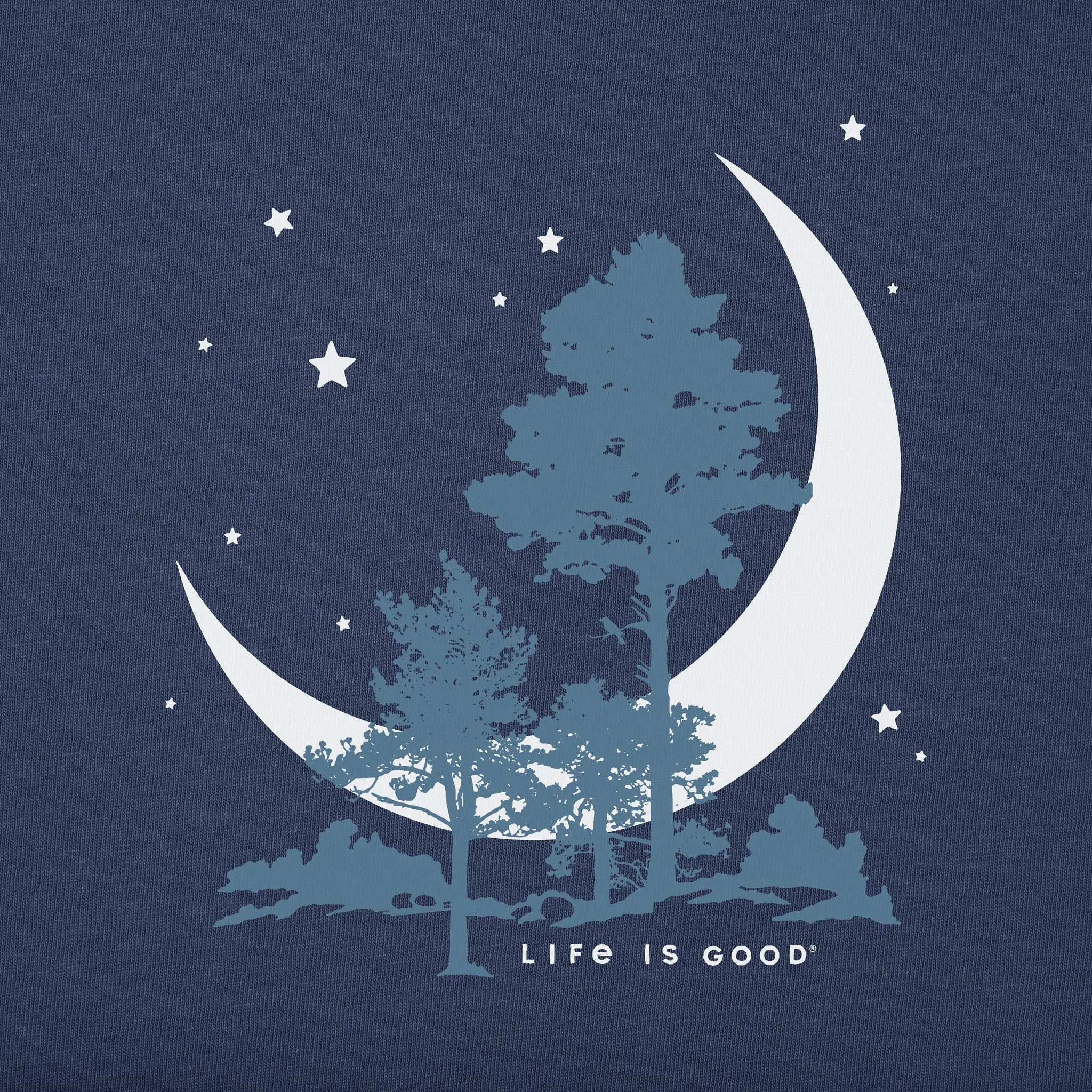 Men's Moonlight Trees Short Sleeve Tee Life is Good