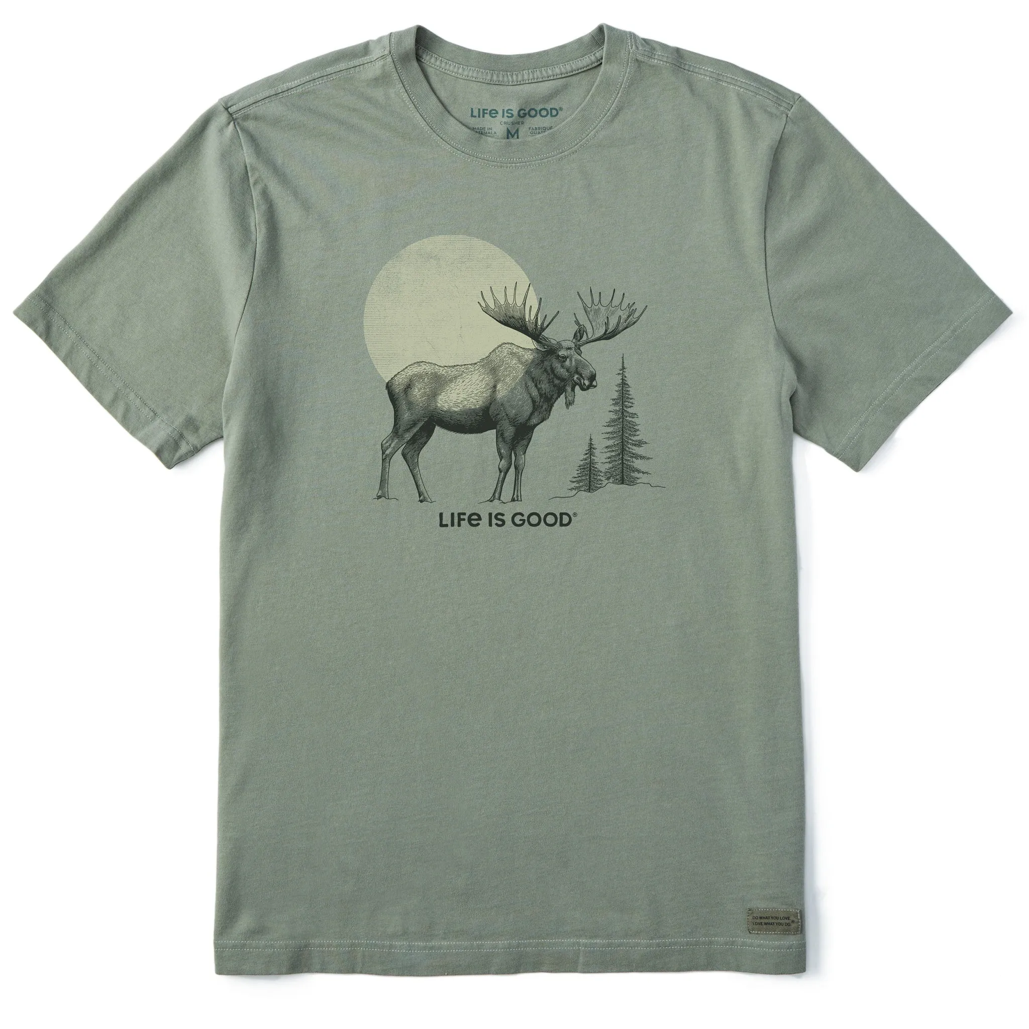 Men's Moose Sunrise Short Sleeve Crusher Tee Life is Good