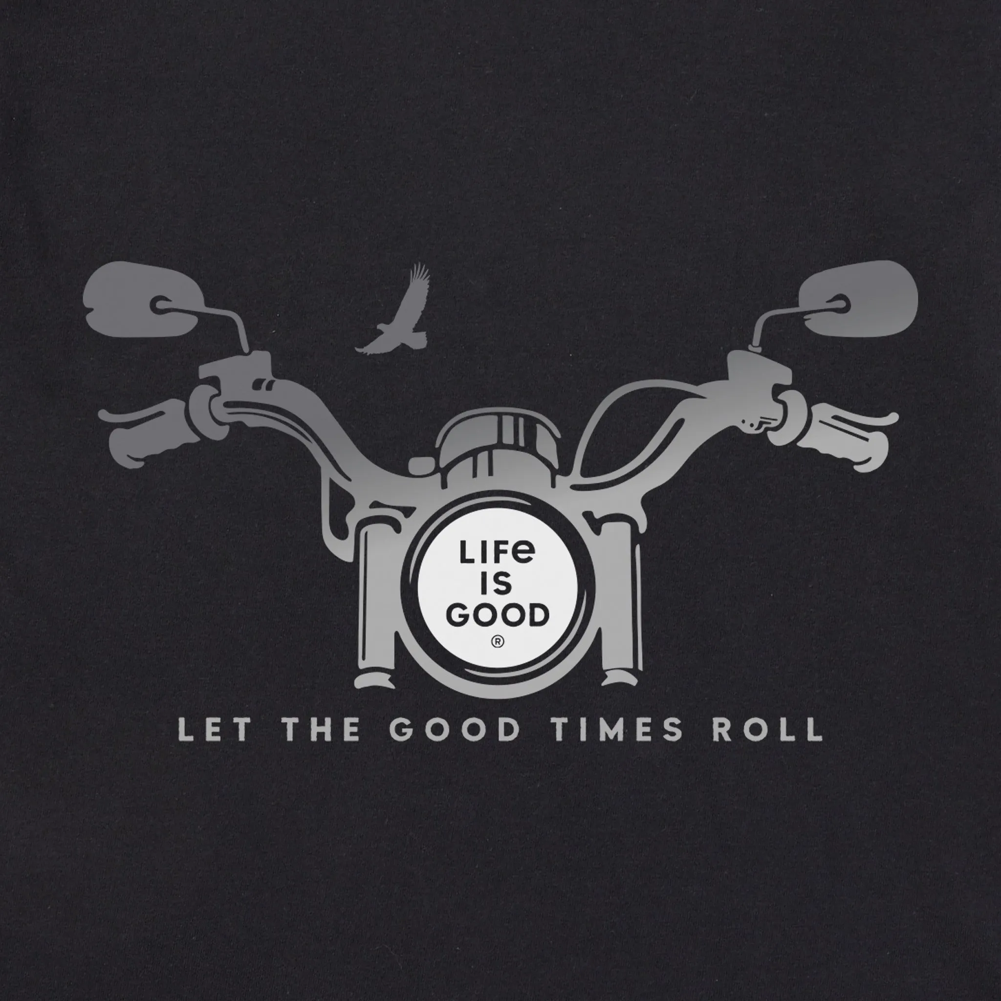 Men's Motorcycle Handlebars Short Sleeve Tee Life is Good