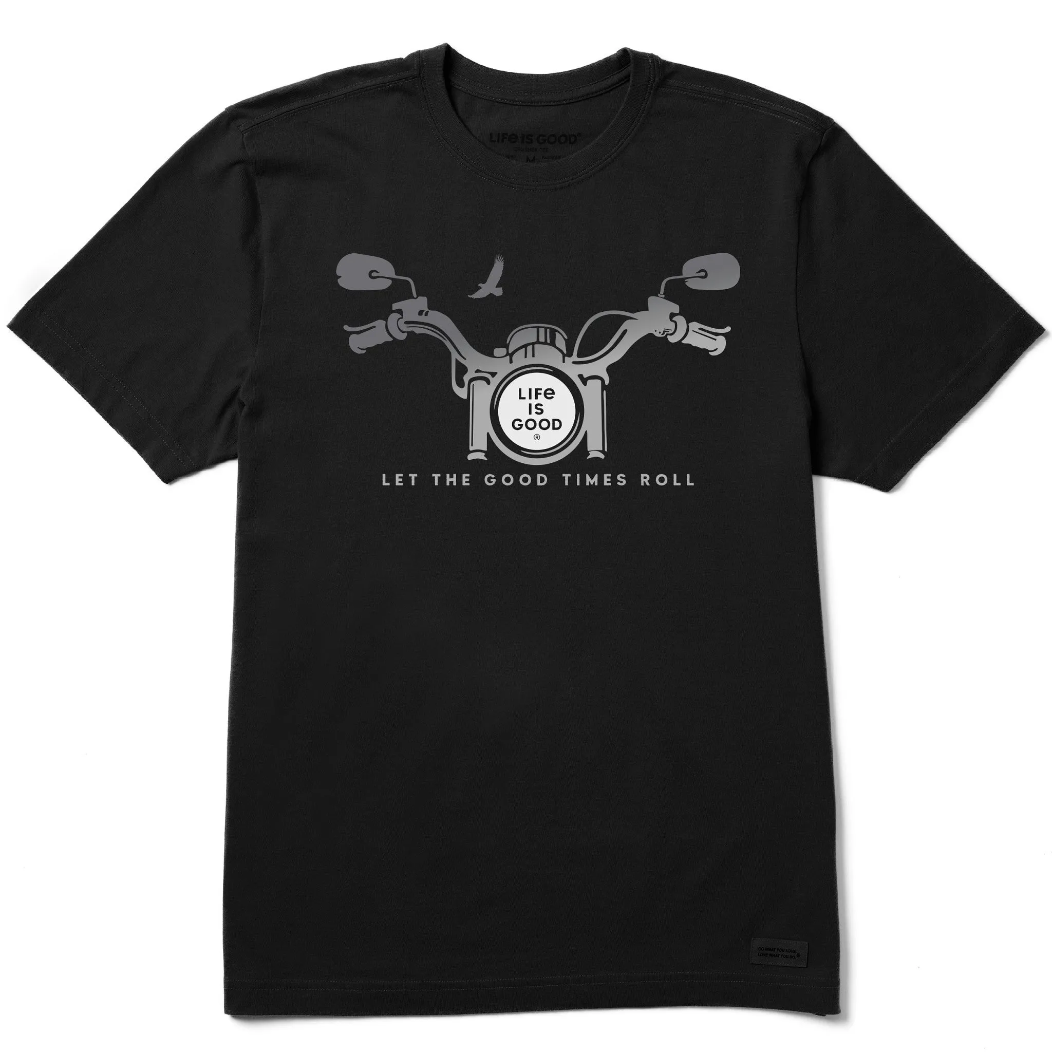 Men's Motorcycle Handlebars Short Sleeve Tee Life is Good