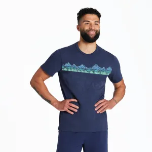 Men's Mountain Range Textured Slub Tee Life is Good