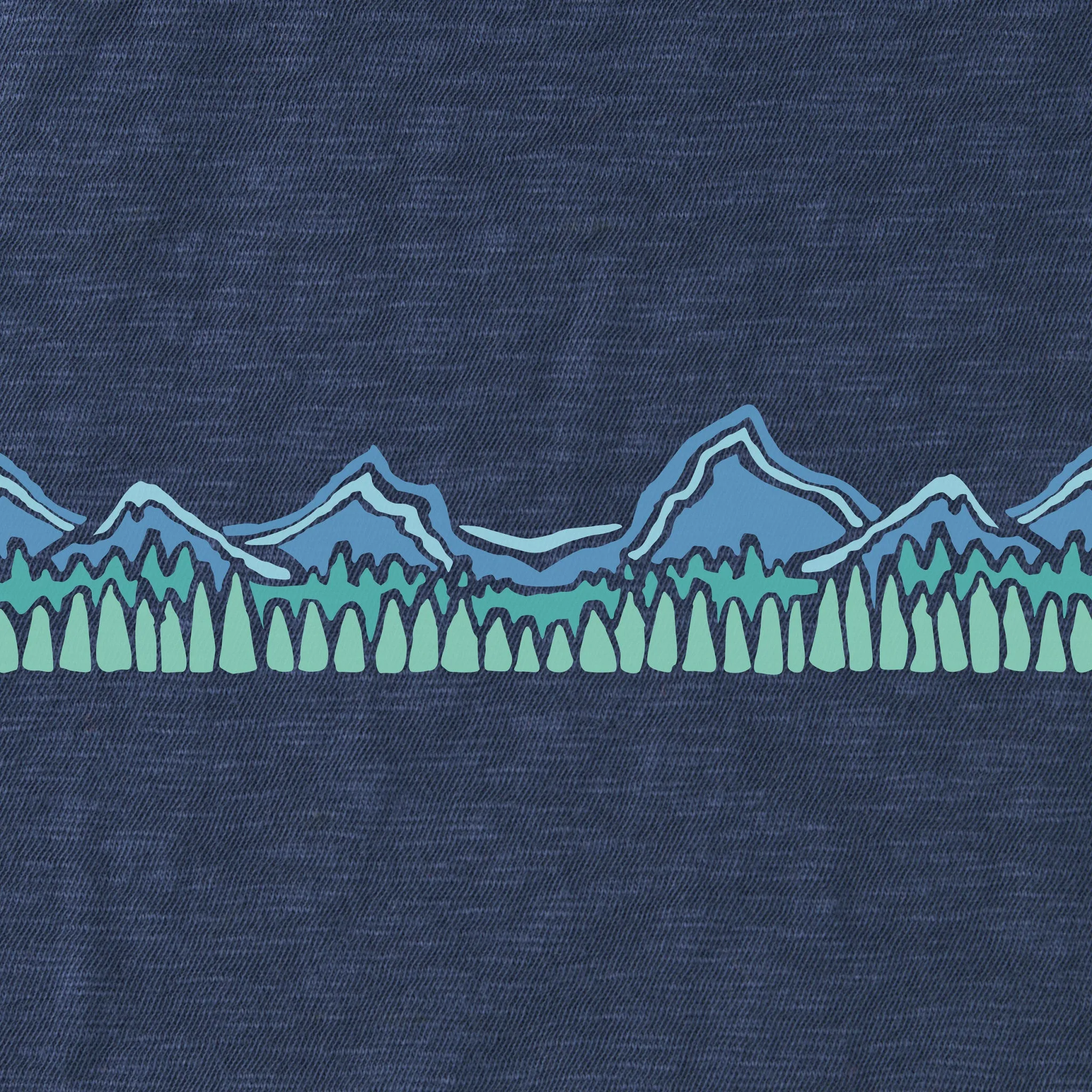 Men's Mountain Range Textured Slub Tee Life is Good