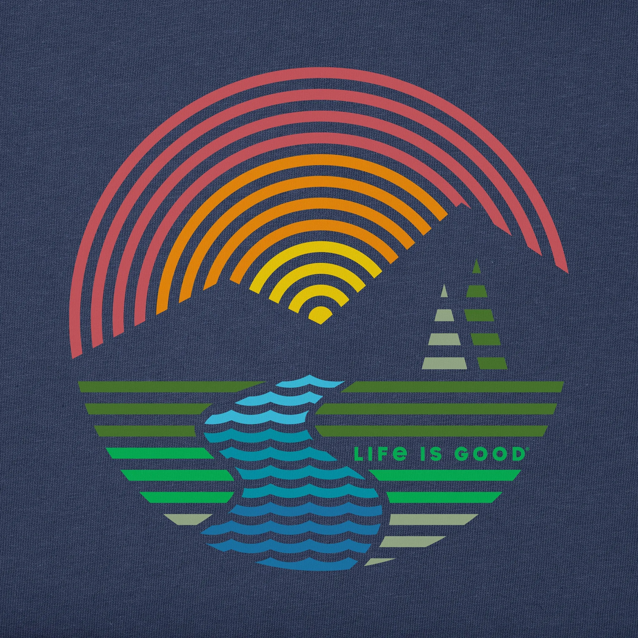 Men's Mountain Short Sleeve Crusher-LITE Tee Life is Good
