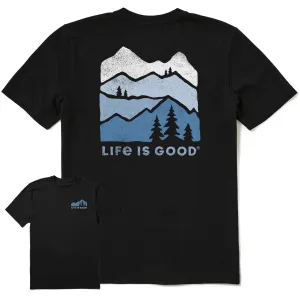 Men's Mountain Silhouette Short Sleeve Crusher Tee Life is Good