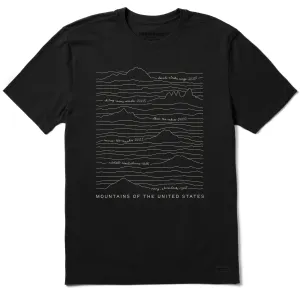 Men's Mountains of the US Short Sleeve Tee Life is Good