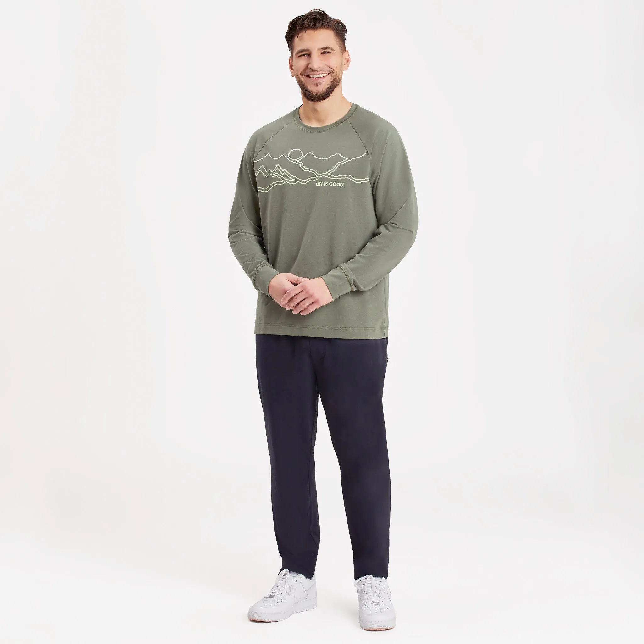 Men's Mountainscape Crusher-FLEX Crew Life is Good