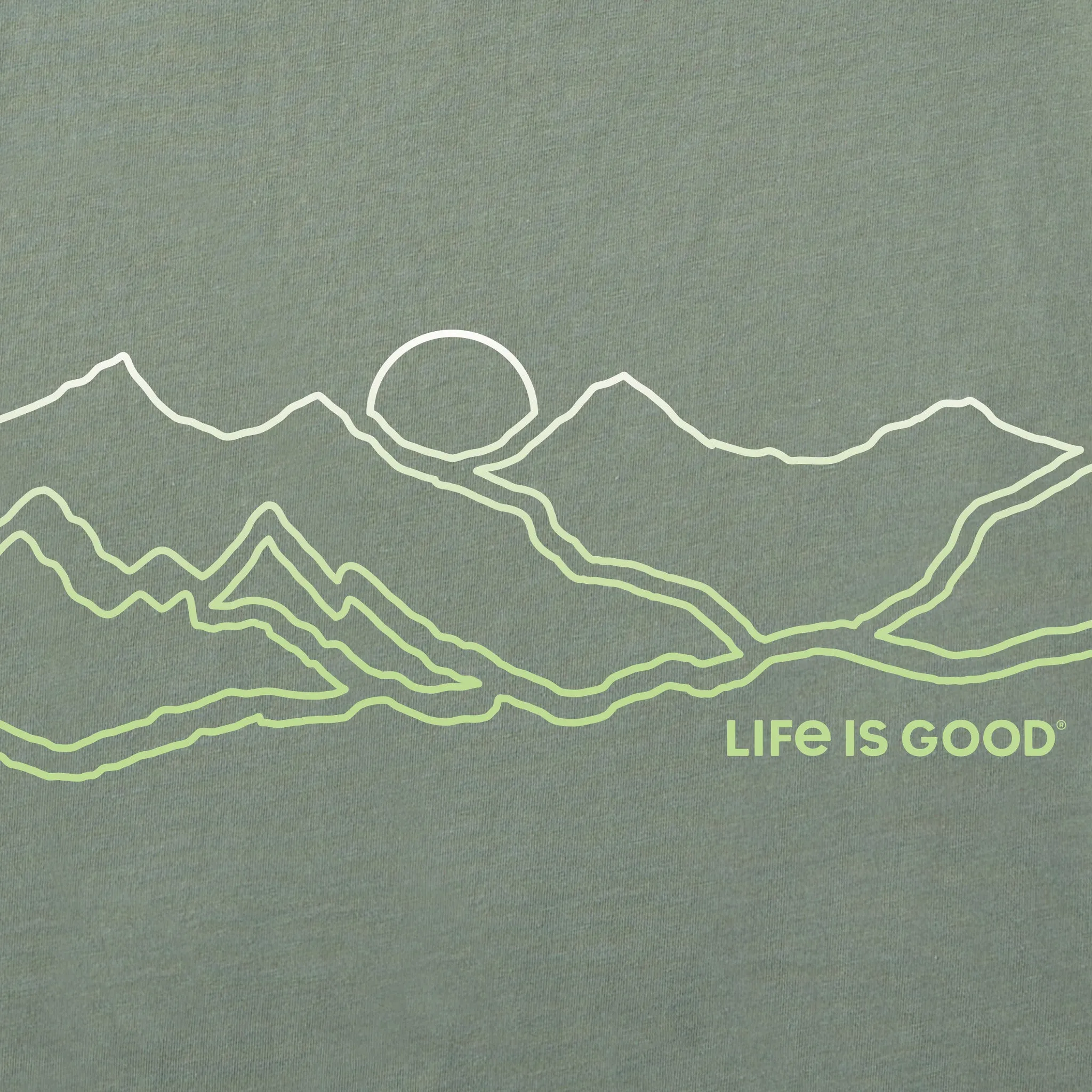 Men's Mountainscape Crusher-FLEX Crew Life is Good