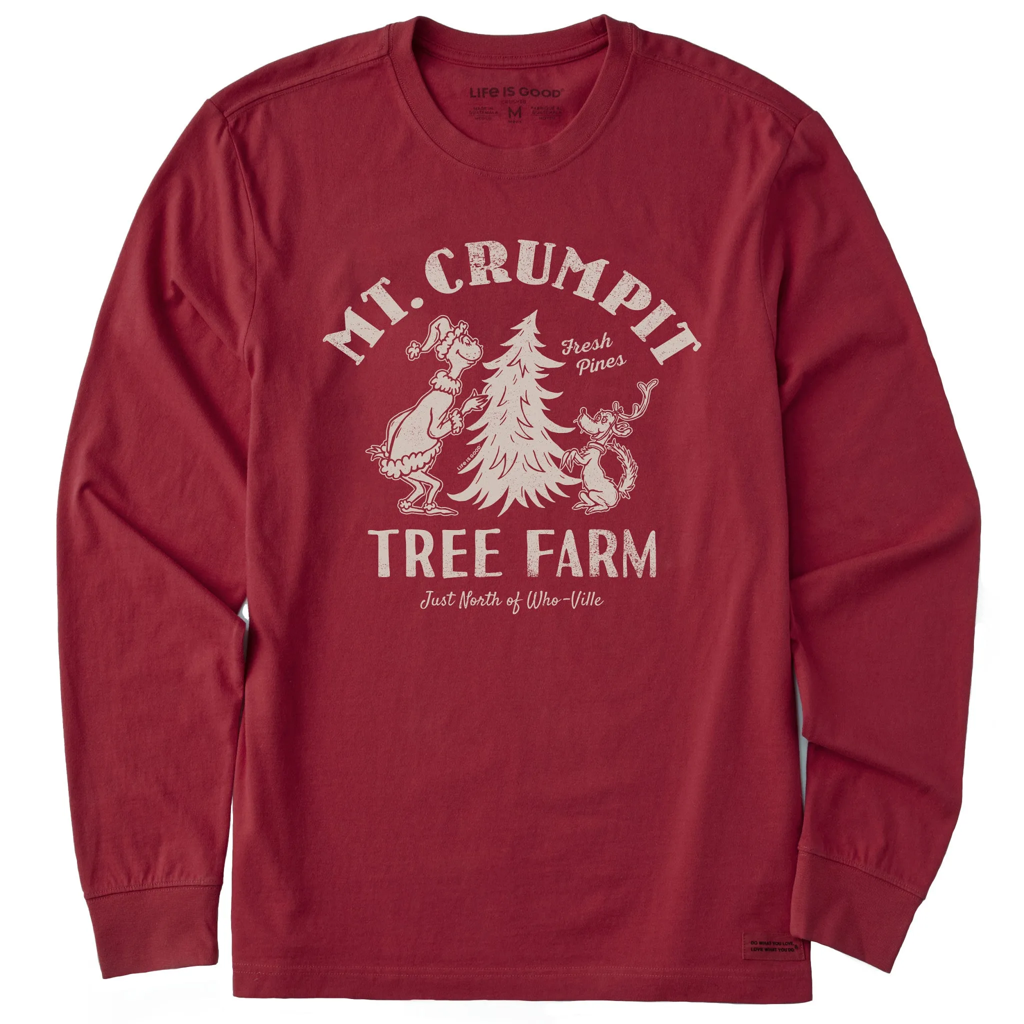 Men's Mt. Crumpit Tree Farm Long Sleeve Crusher Tee Life is Good