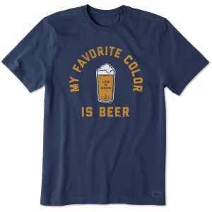 Men's My Favorite Color is Beer Short Sleeve Tee Life is Good