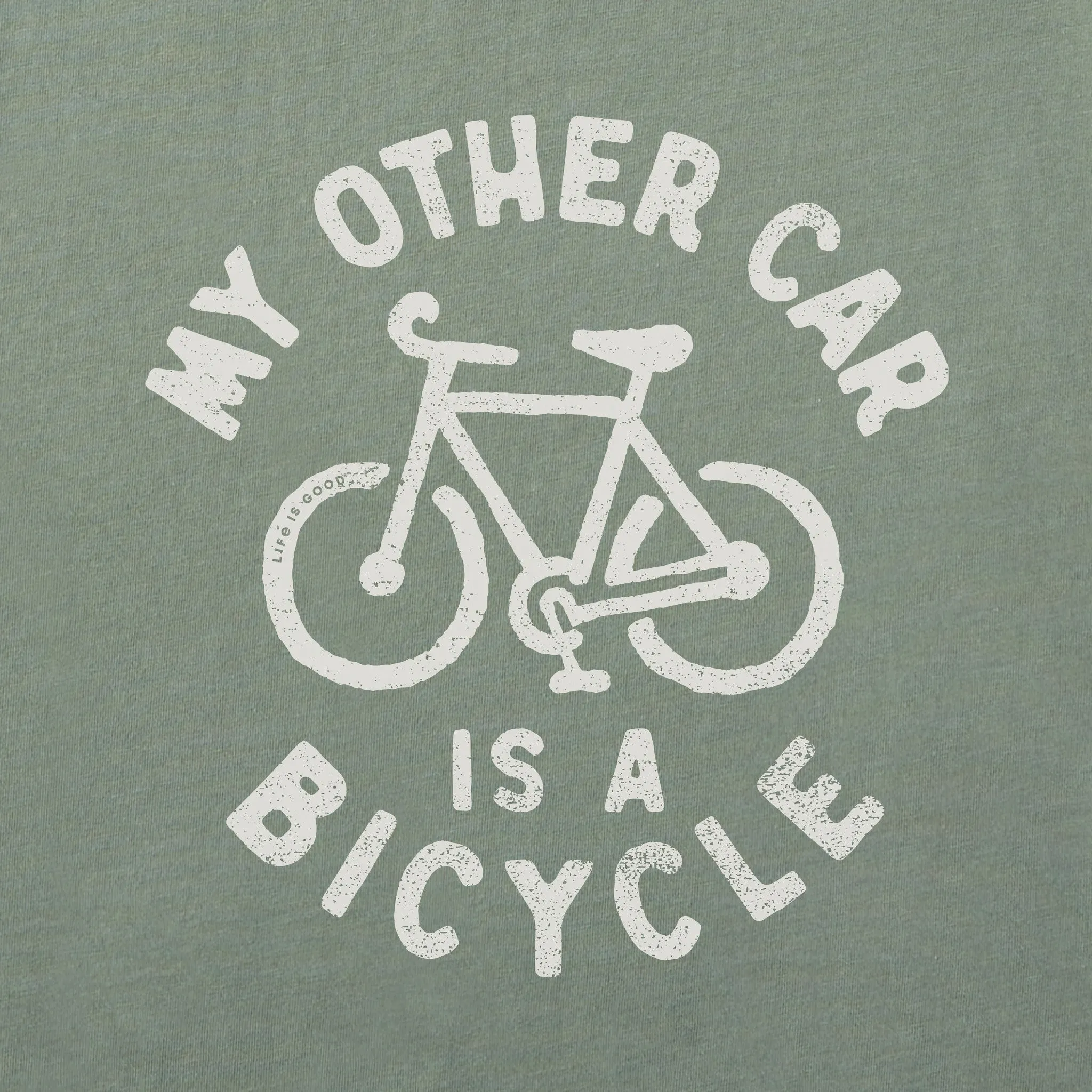 Men's My Other Car is a Bicycle Short Sleeve Crusher Tee Life is Good