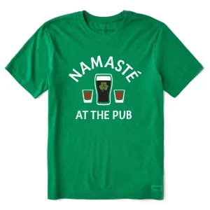 Men's Namaste at the Pub Short Sleeve Crusher Tee Life is Good