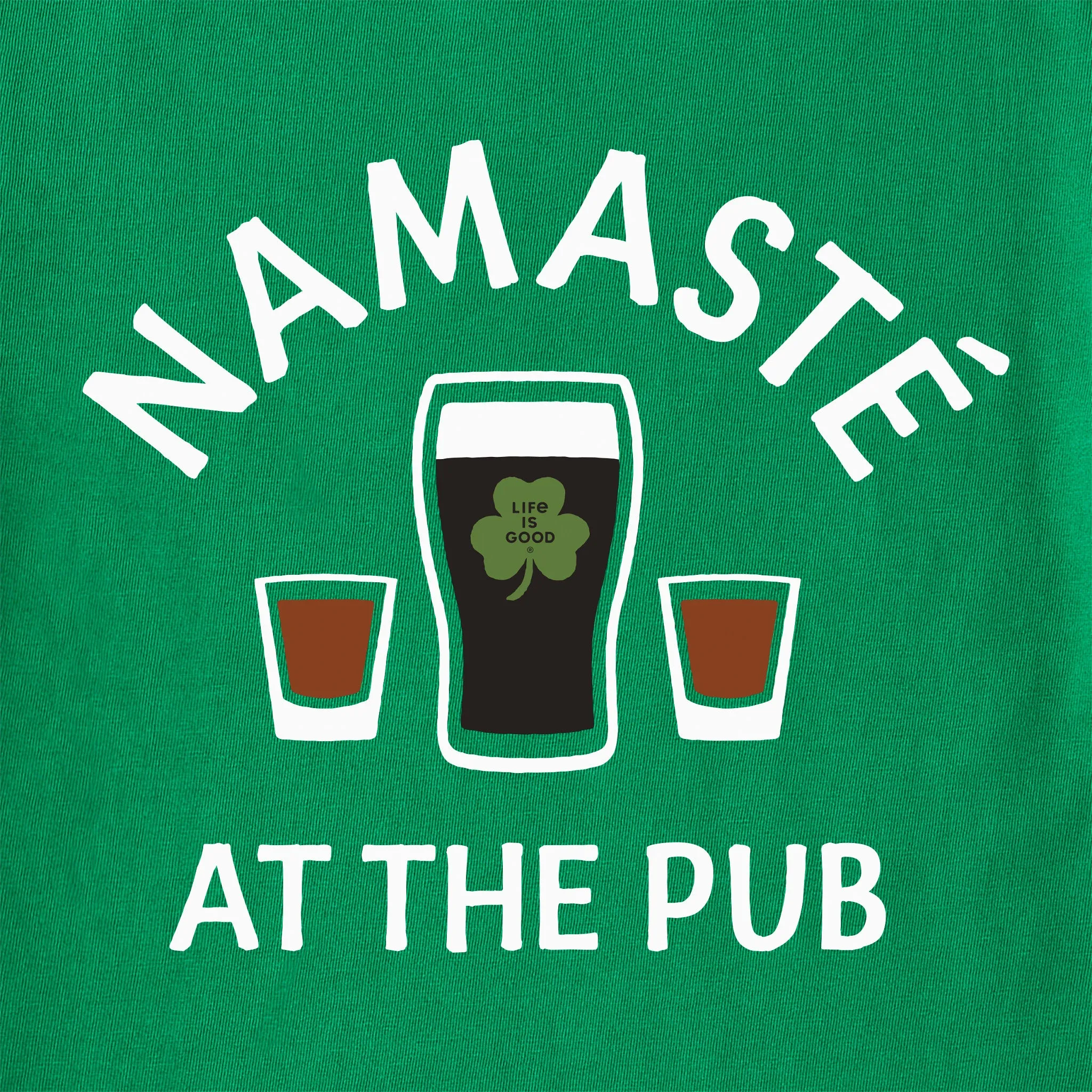 Men's Namaste at the Pub Short Sleeve Crusher Tee Life is Good