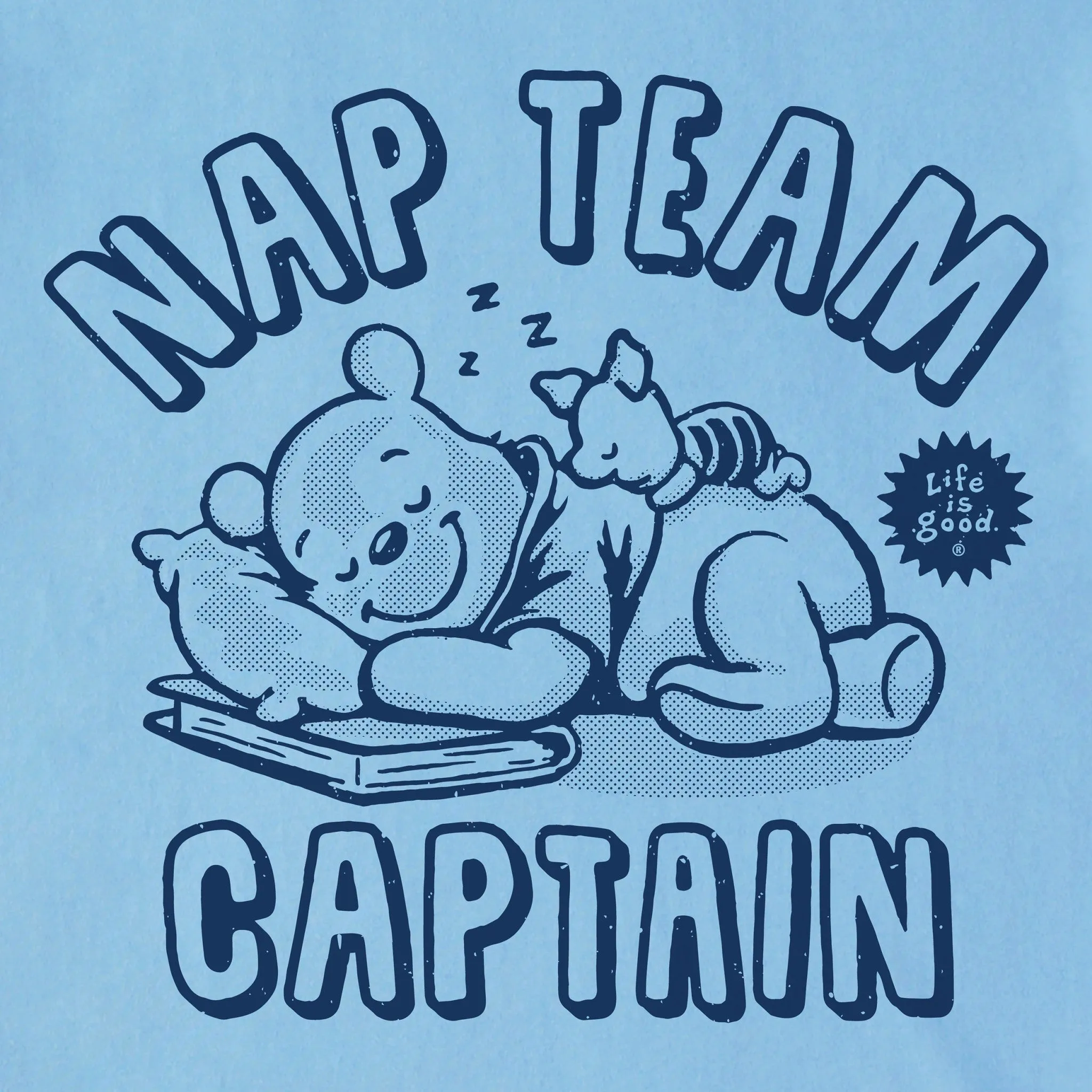 Men's Nap Team Captain Winnie Short Sleeve Tee Life is Good
