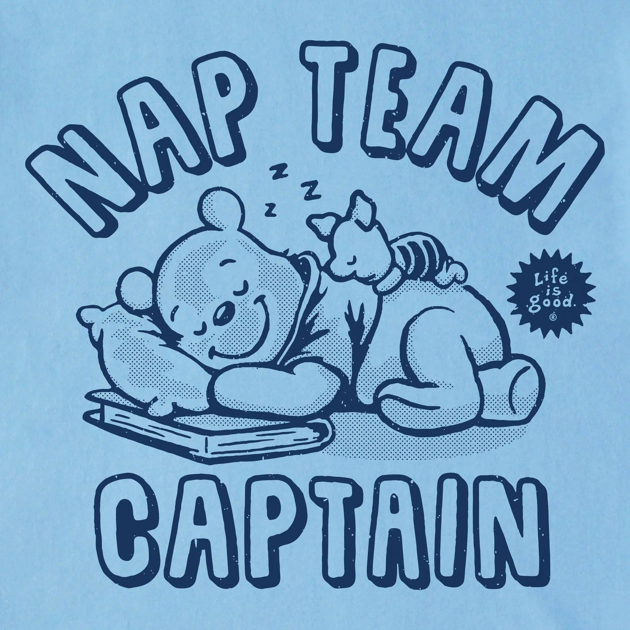 Men's Nap Team Captain Winnie Short Sleeve Tee Life is Good