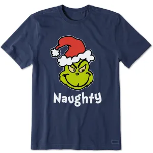 Men's Naughty Grinch Short Sleeve Crusher Tee Life is Good