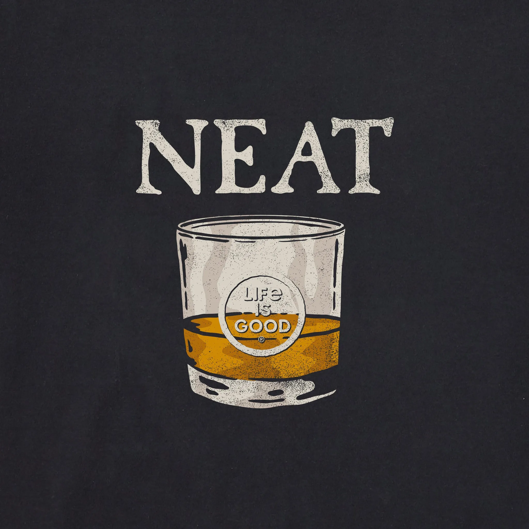 Men's Neat Short Sleeve Crusher Tee Life is Good