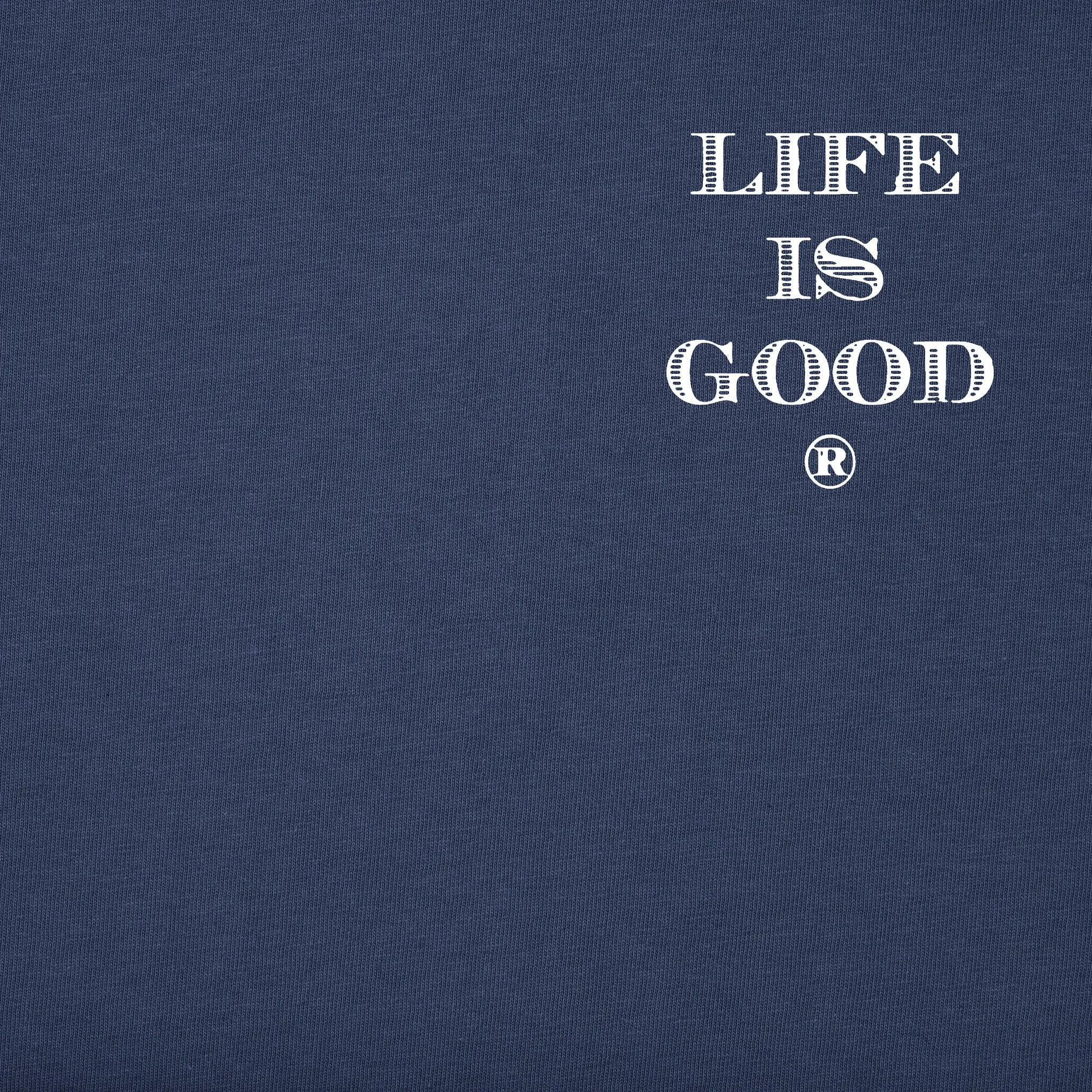 Men's Never Say Never Flying Pig Short Sleeve Tee Life is Good