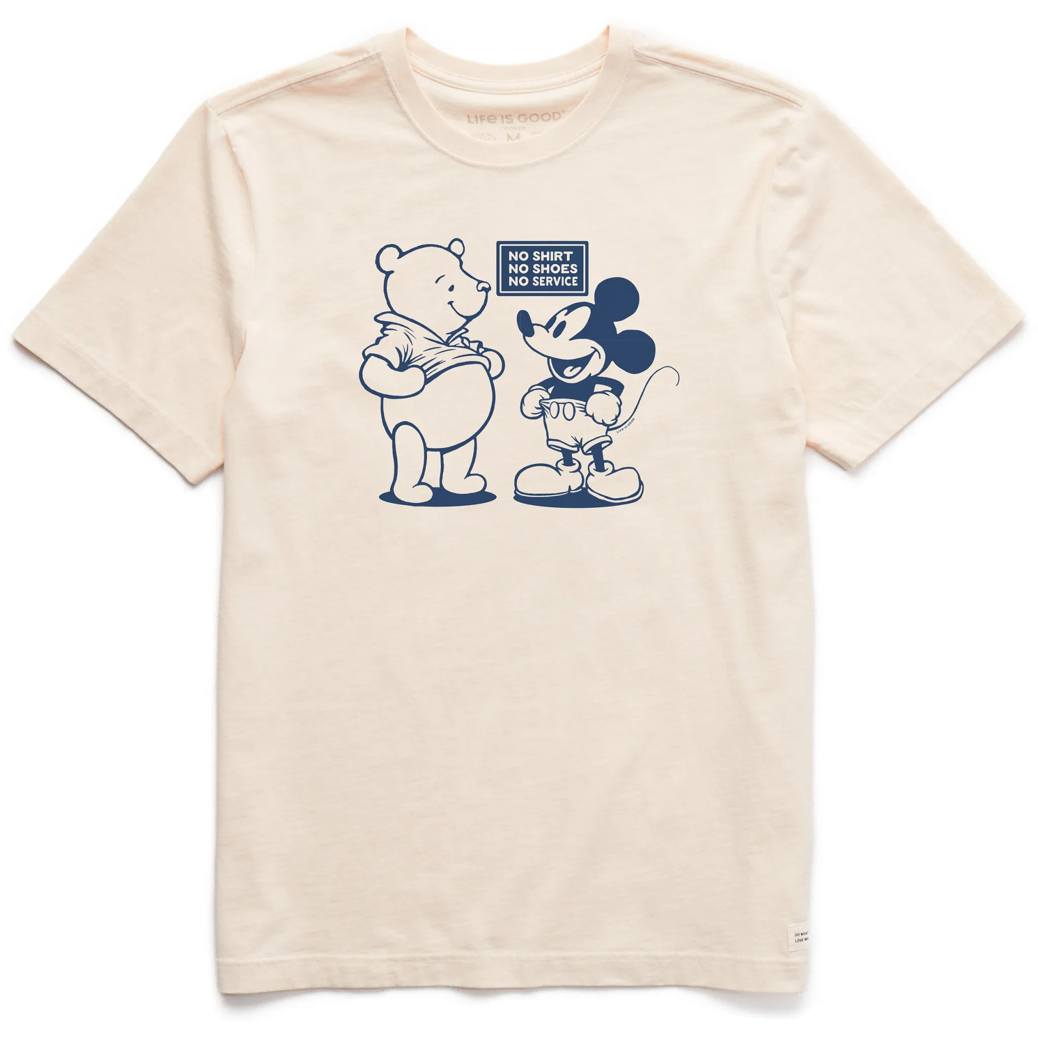Men's No Shirt No Shoes No Service Short Sleeve Crusher Tee Life is Good