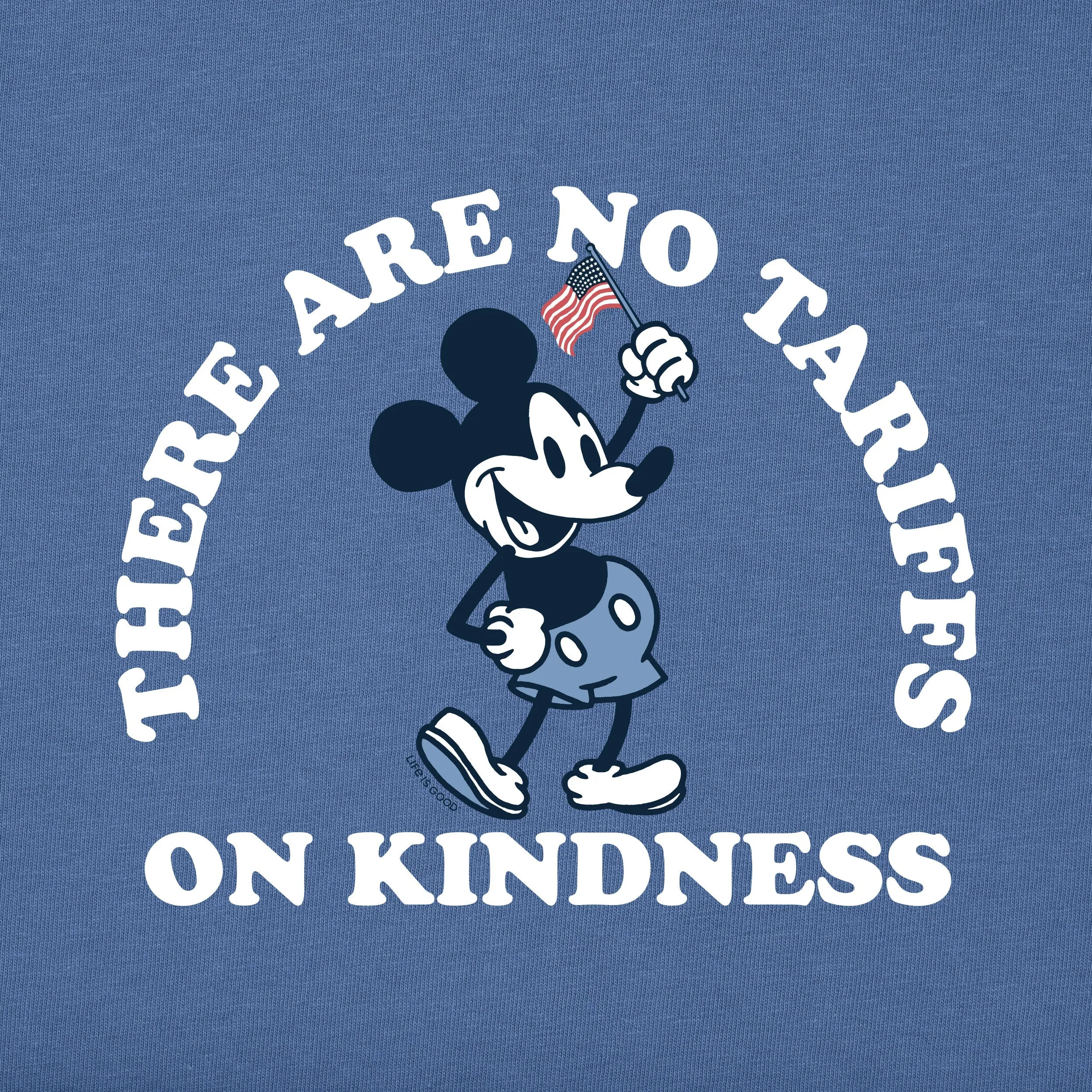 Men's No Tariffs on Kindness Willie Short Sleeve Crusher Tee Life is Good