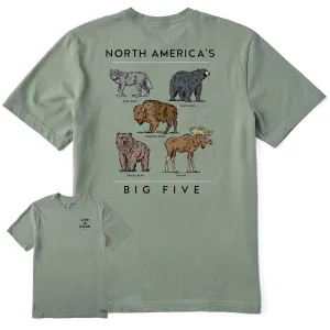 Men's North America's Big 5 Short Sleeve Crusher Tee Life is Good
