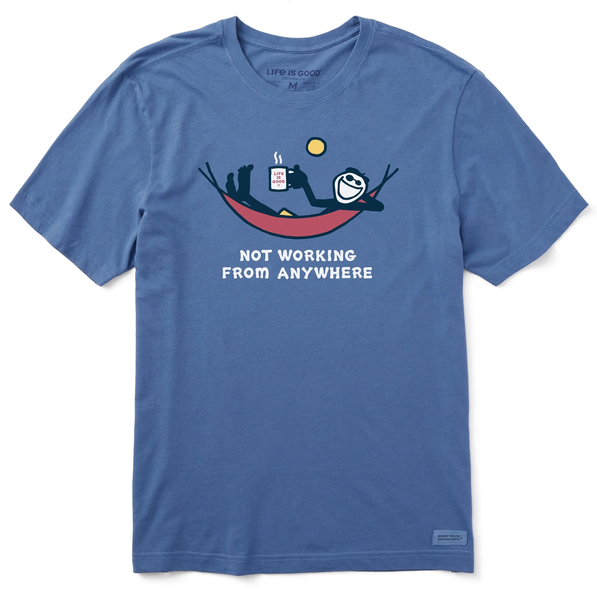 Men's Not Working Hammock Short Sleeve Tee Life is Good