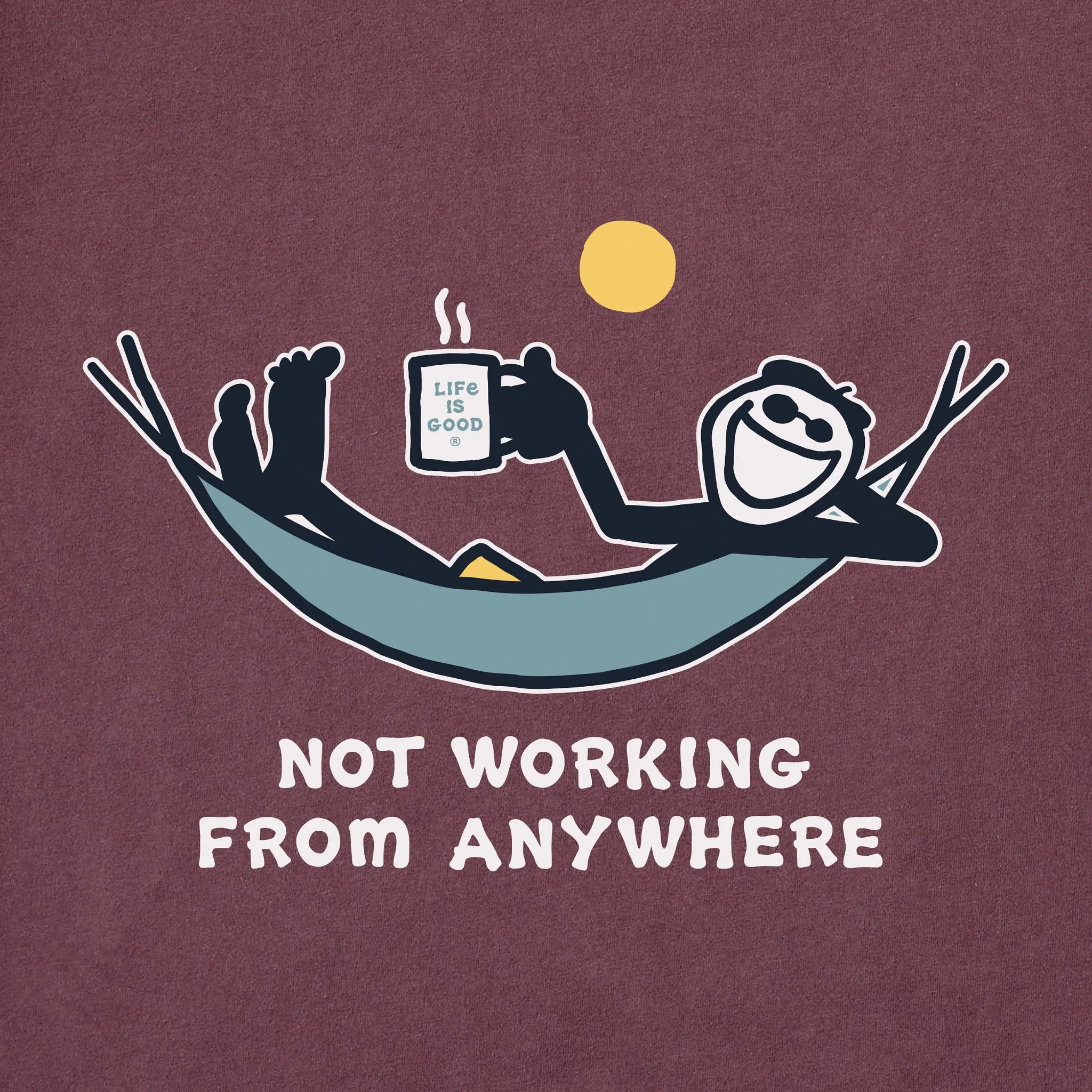 Men's Not Working Hammock Short Sleeve Tee Life is Good