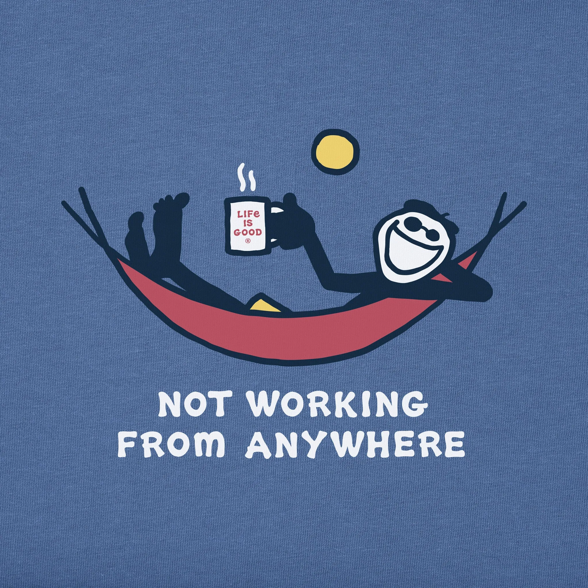 Men's Not Working Hammock Short Sleeve Tee Life is Good